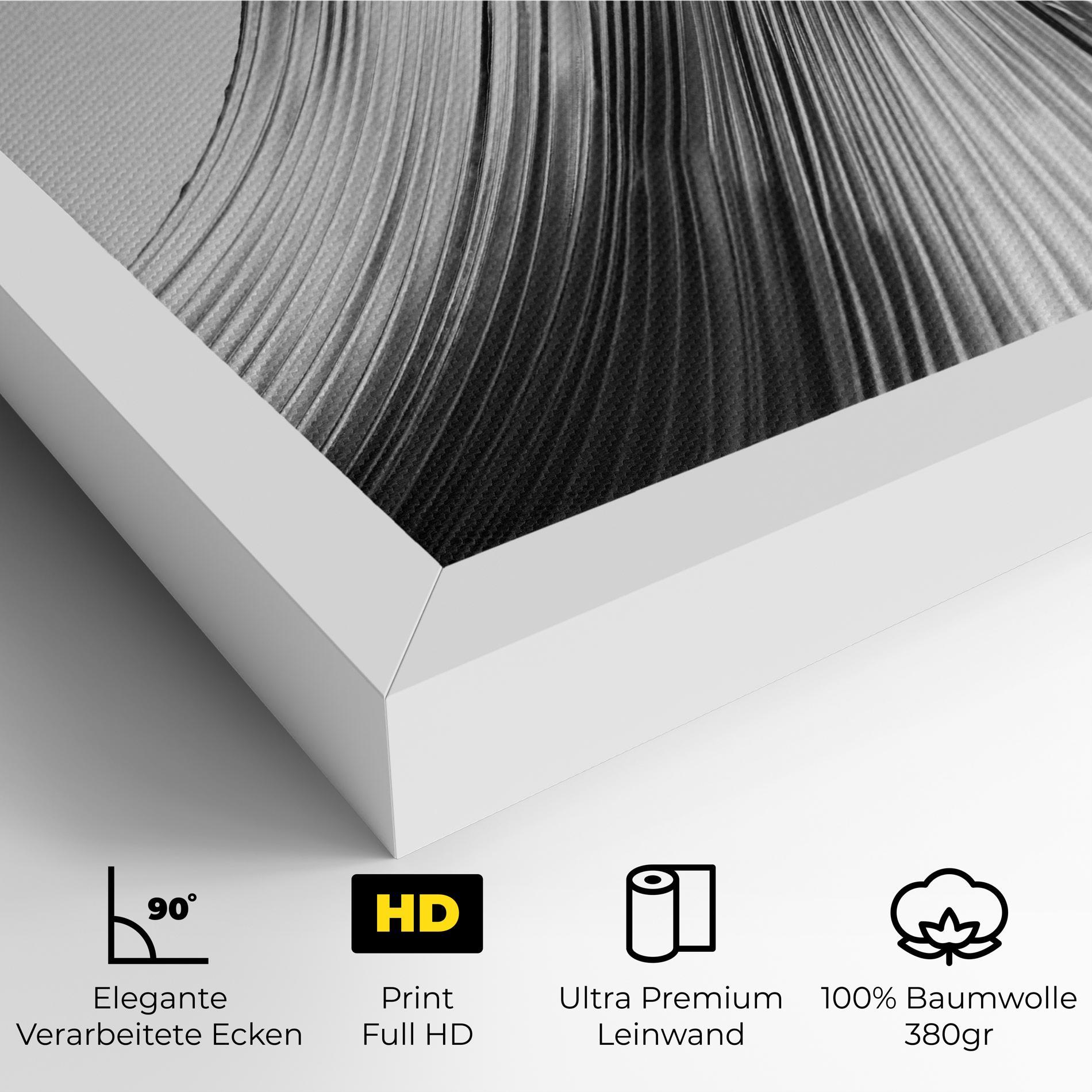 Leinwandbild Monochrome Wave mockup 4