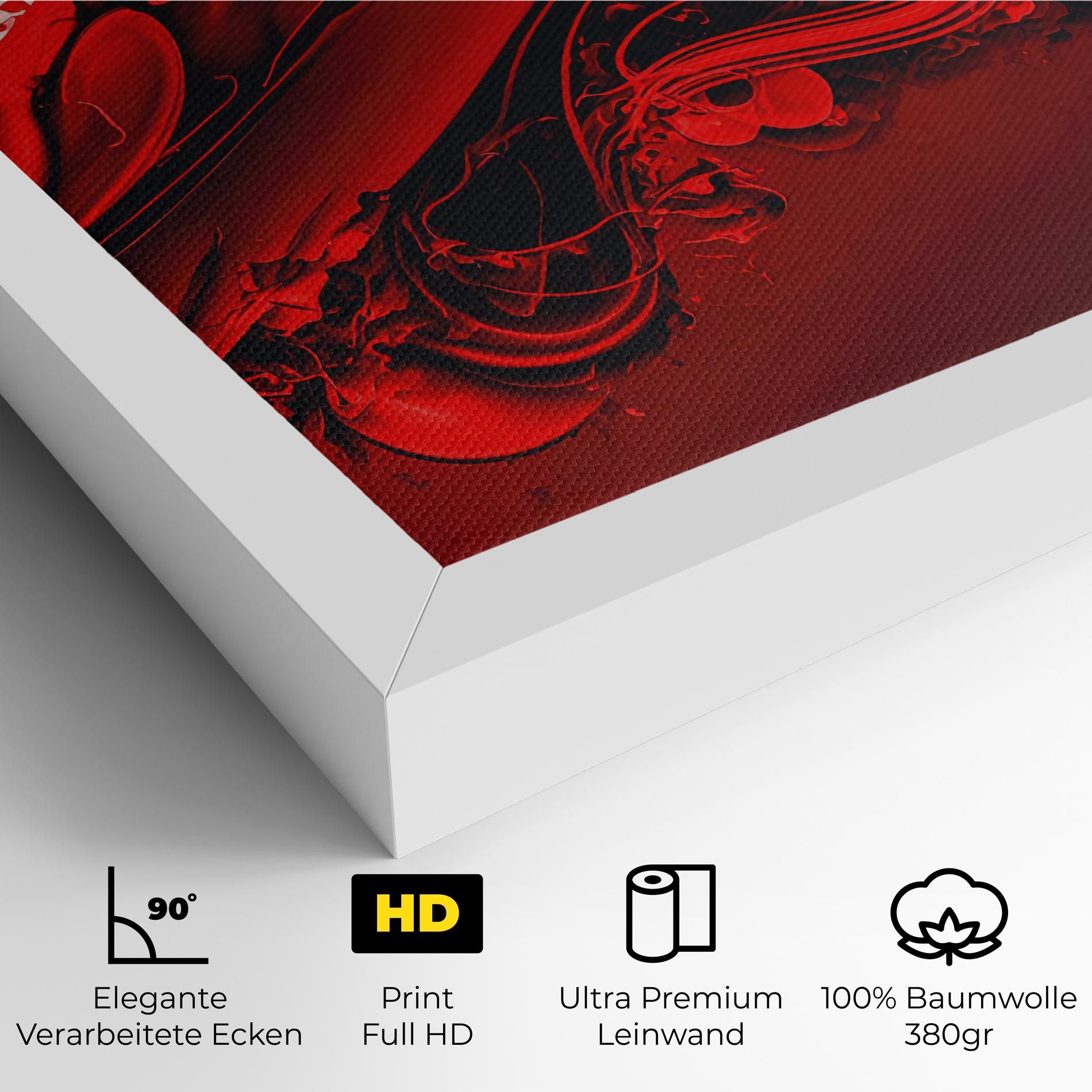 Smooth Red Color mockup 4