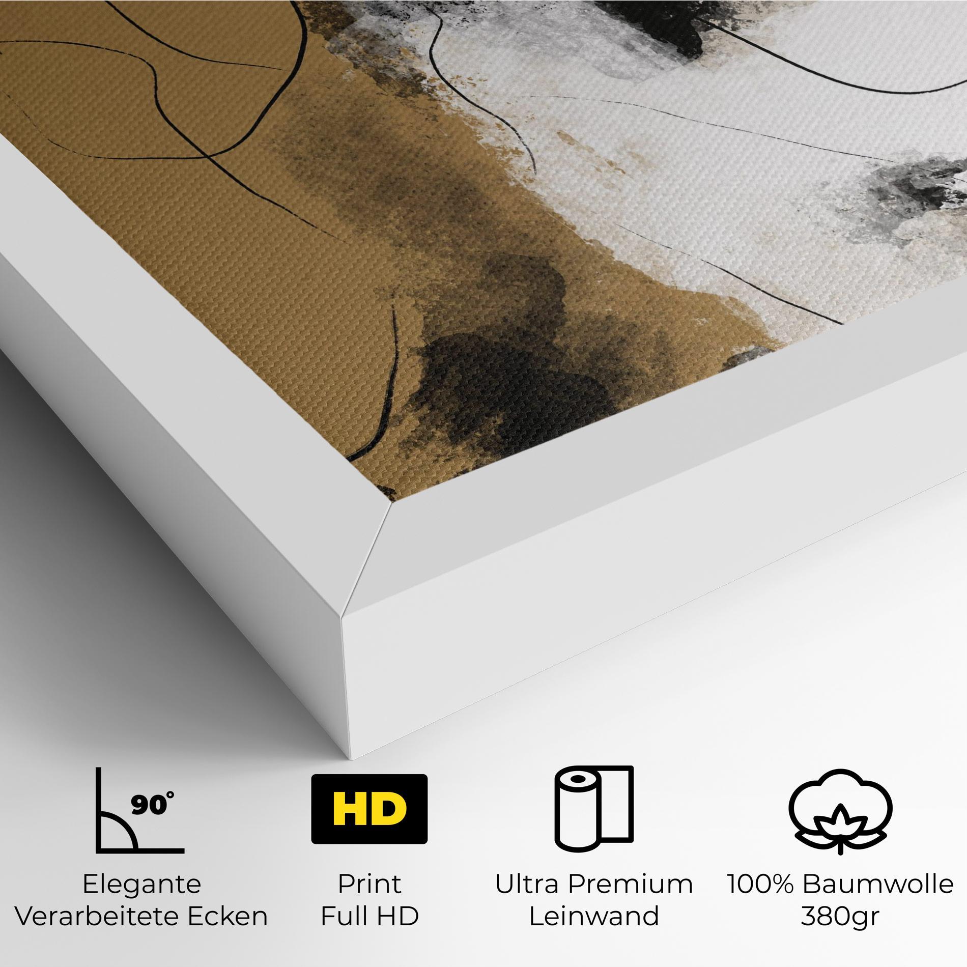 Leinwandbild Unique Acrylic Paintings mockup 4