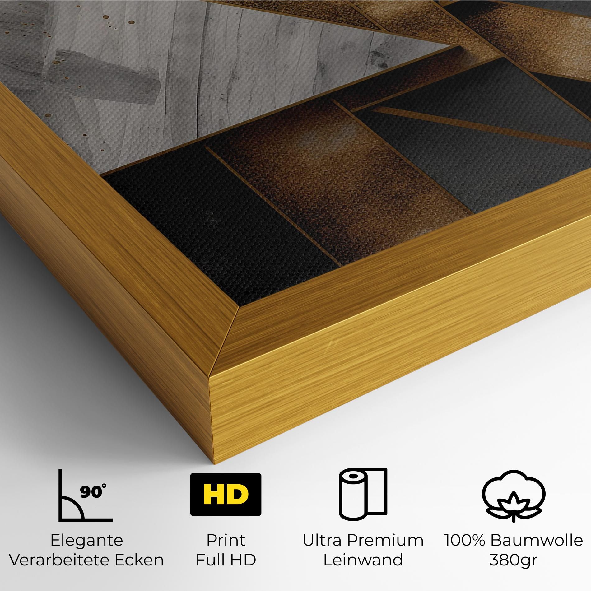 Abstract Gold Square mockup 4