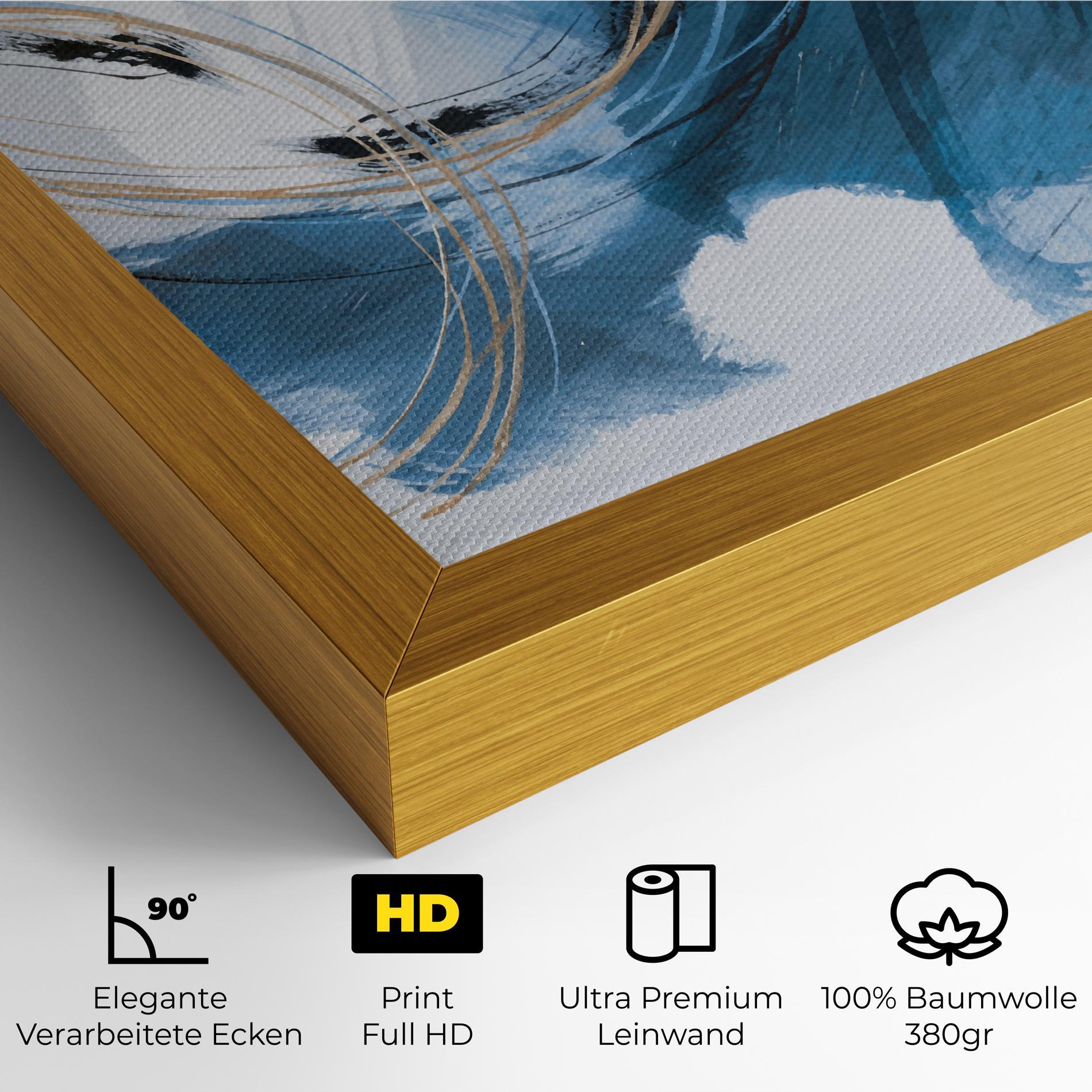 Leinwandbild Beautiful Abstract Painting mockup 4