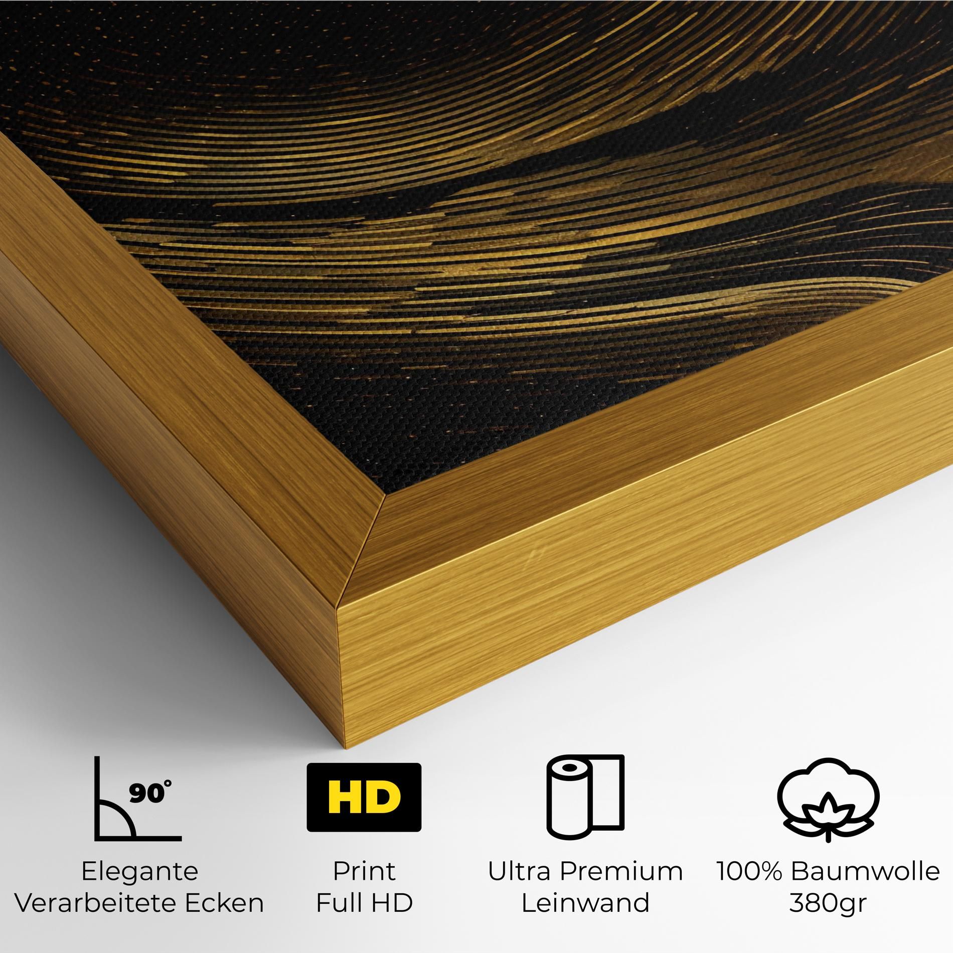 Black Painting With Gold mockup 4