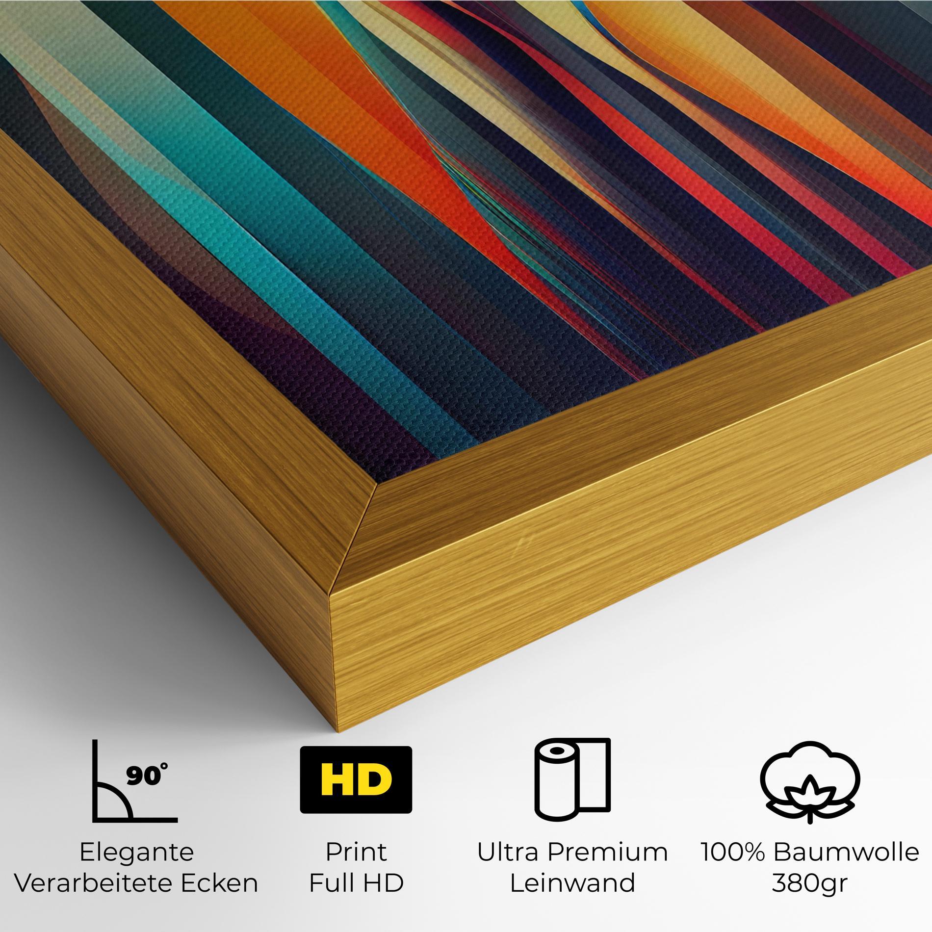 Leinwandbild Colorful Geometric Background mockup 4