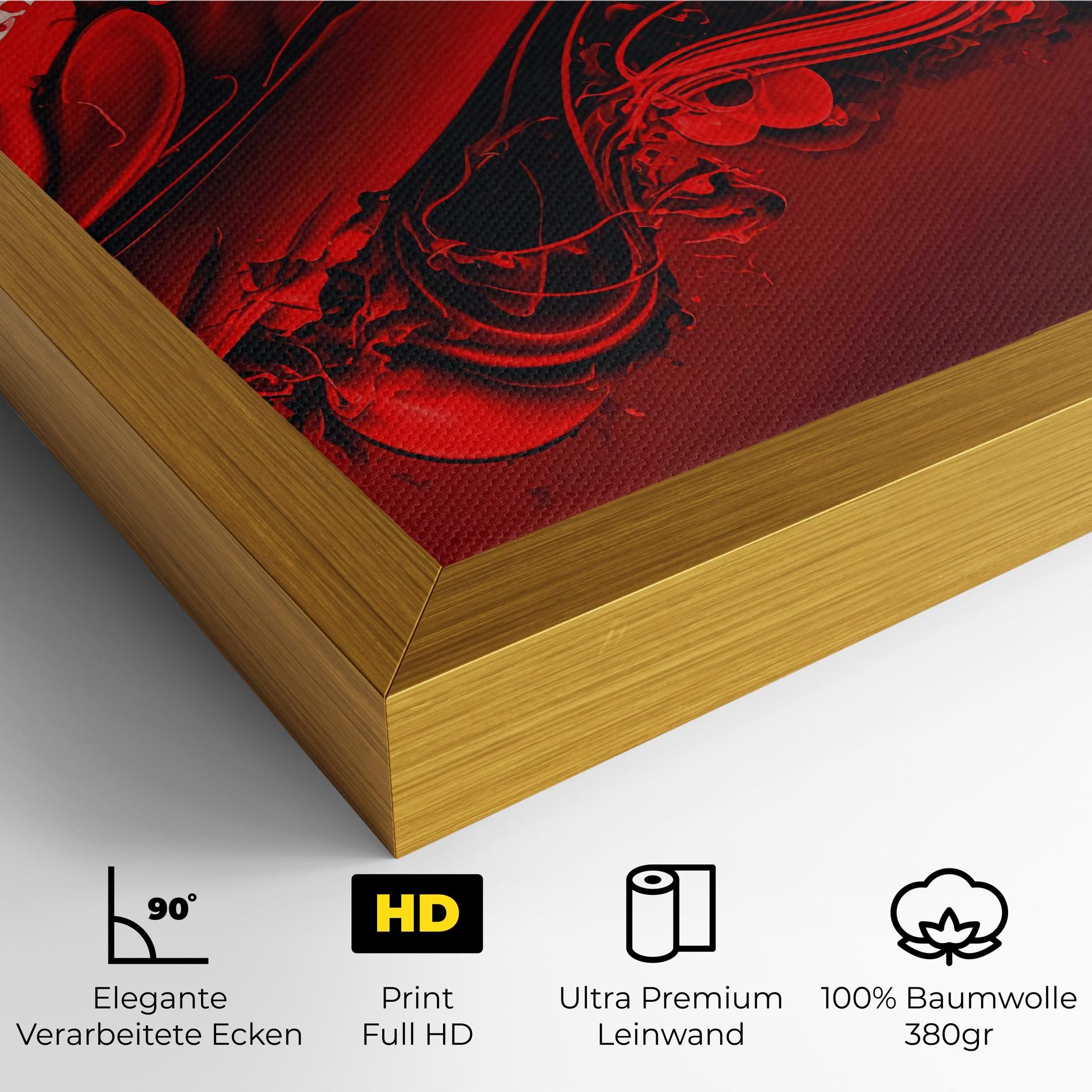 Smooth Red Color mockup 4