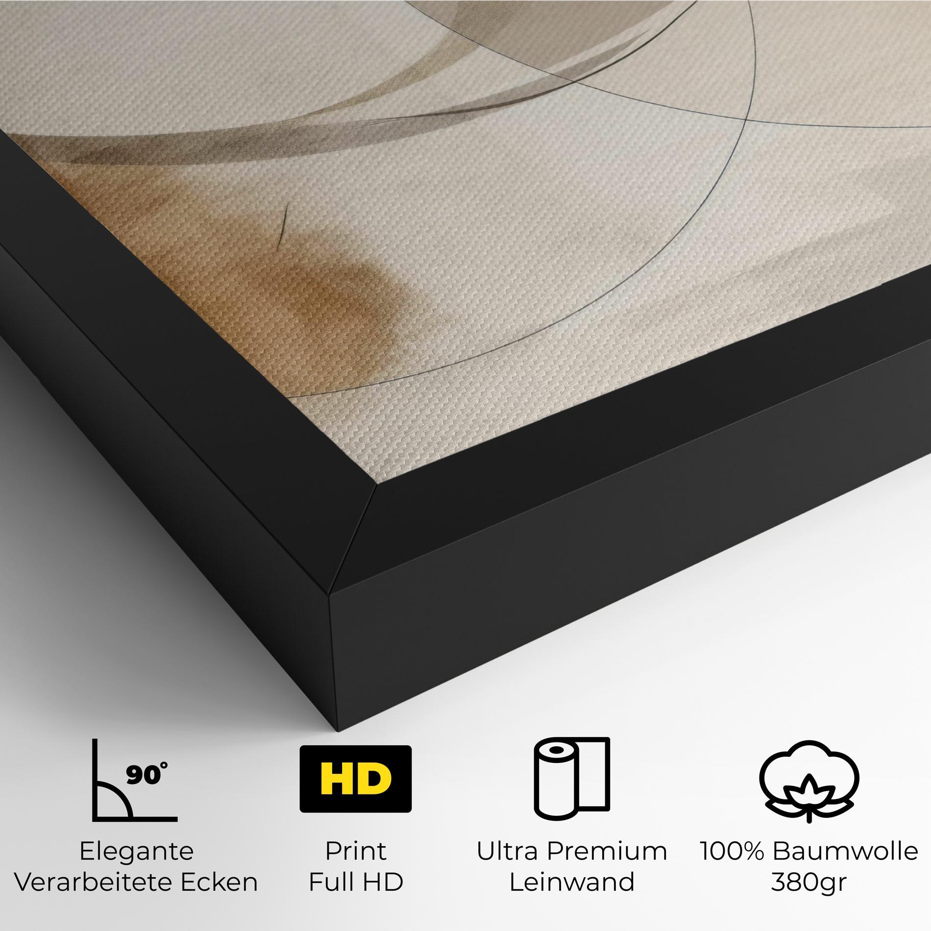 Leinwandbild Abstract Circle Painting mockup 4