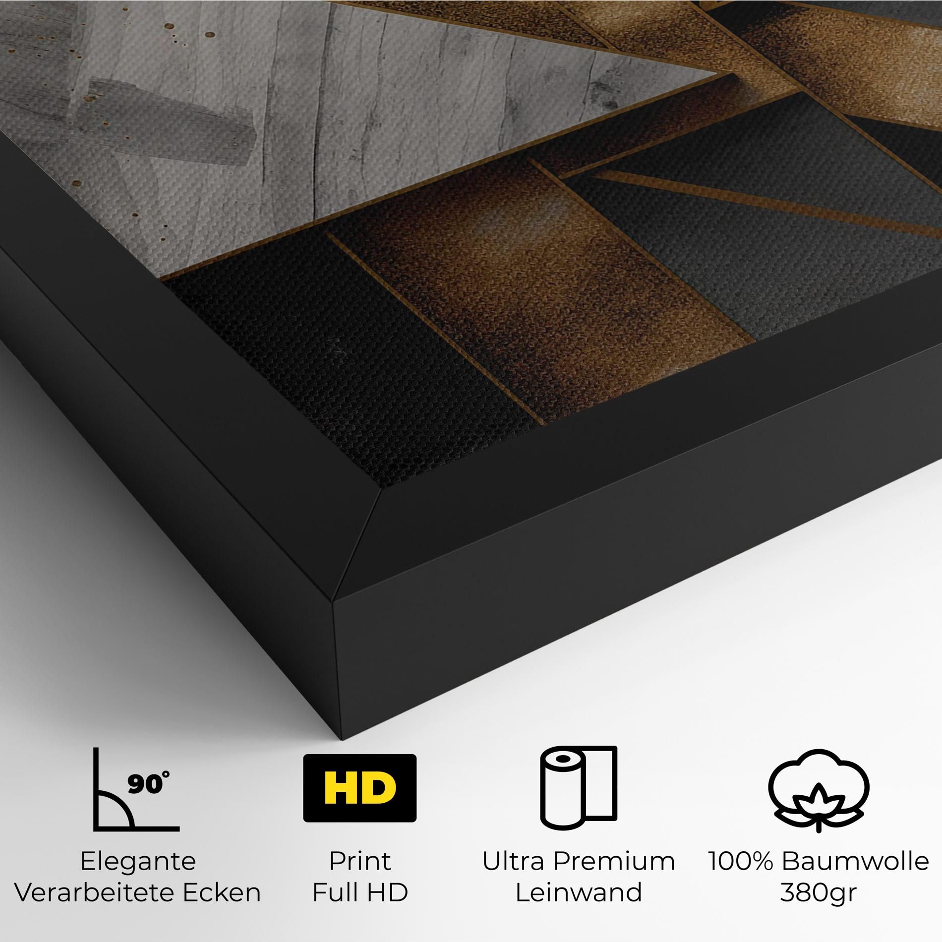 Abstract Gold Square mockup 4