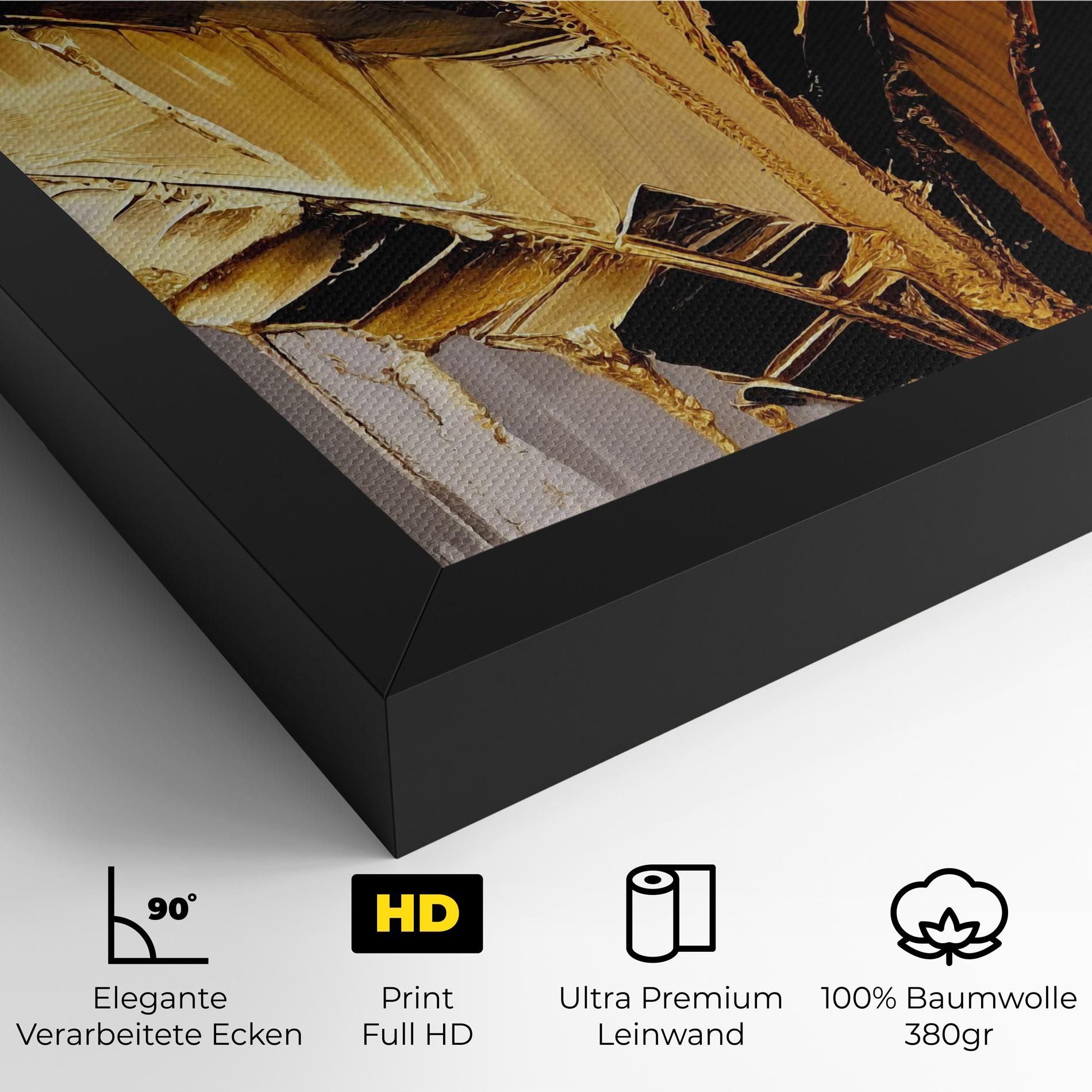 Balck With Gold Leafs mockup 4