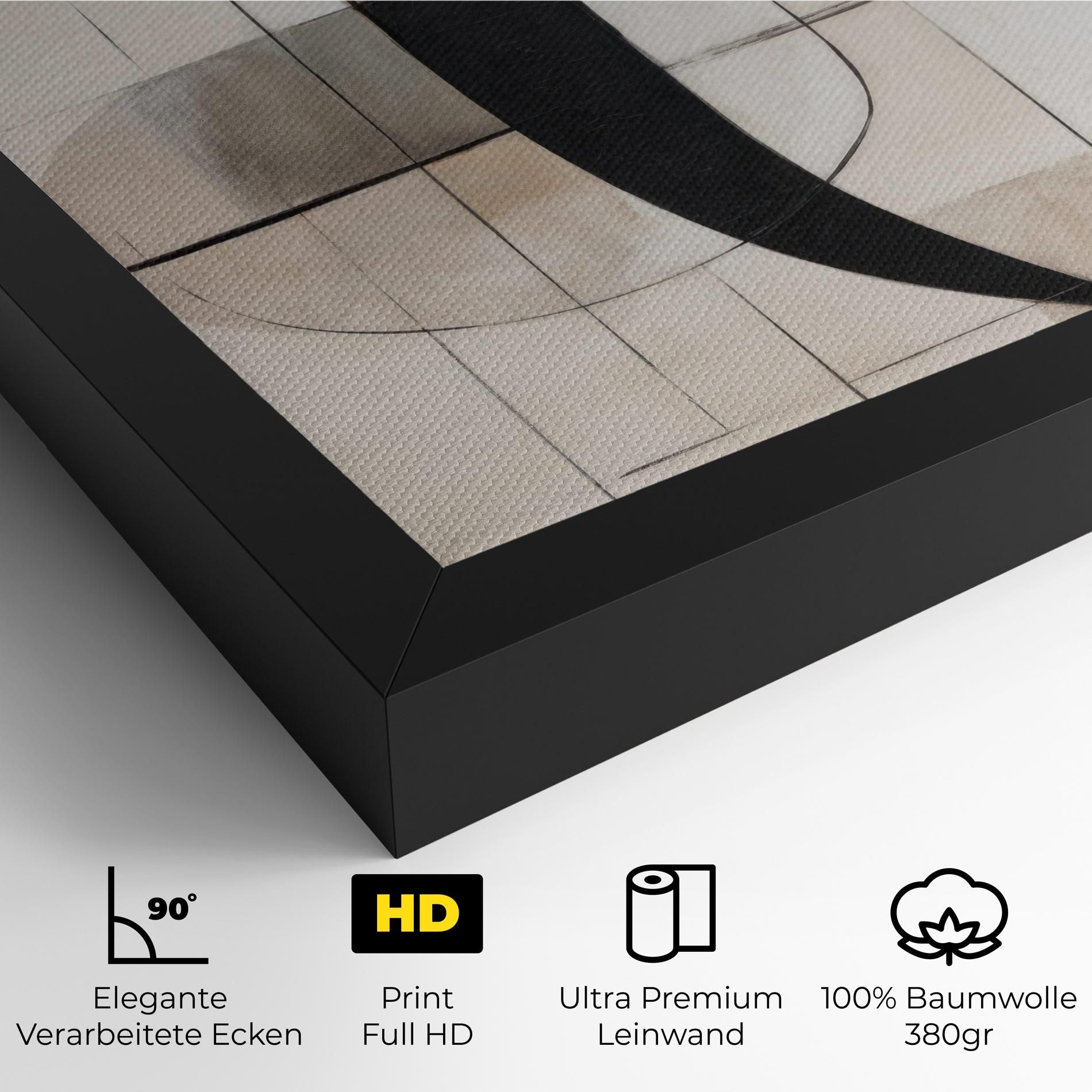 Black Abstract Lines mockup 4