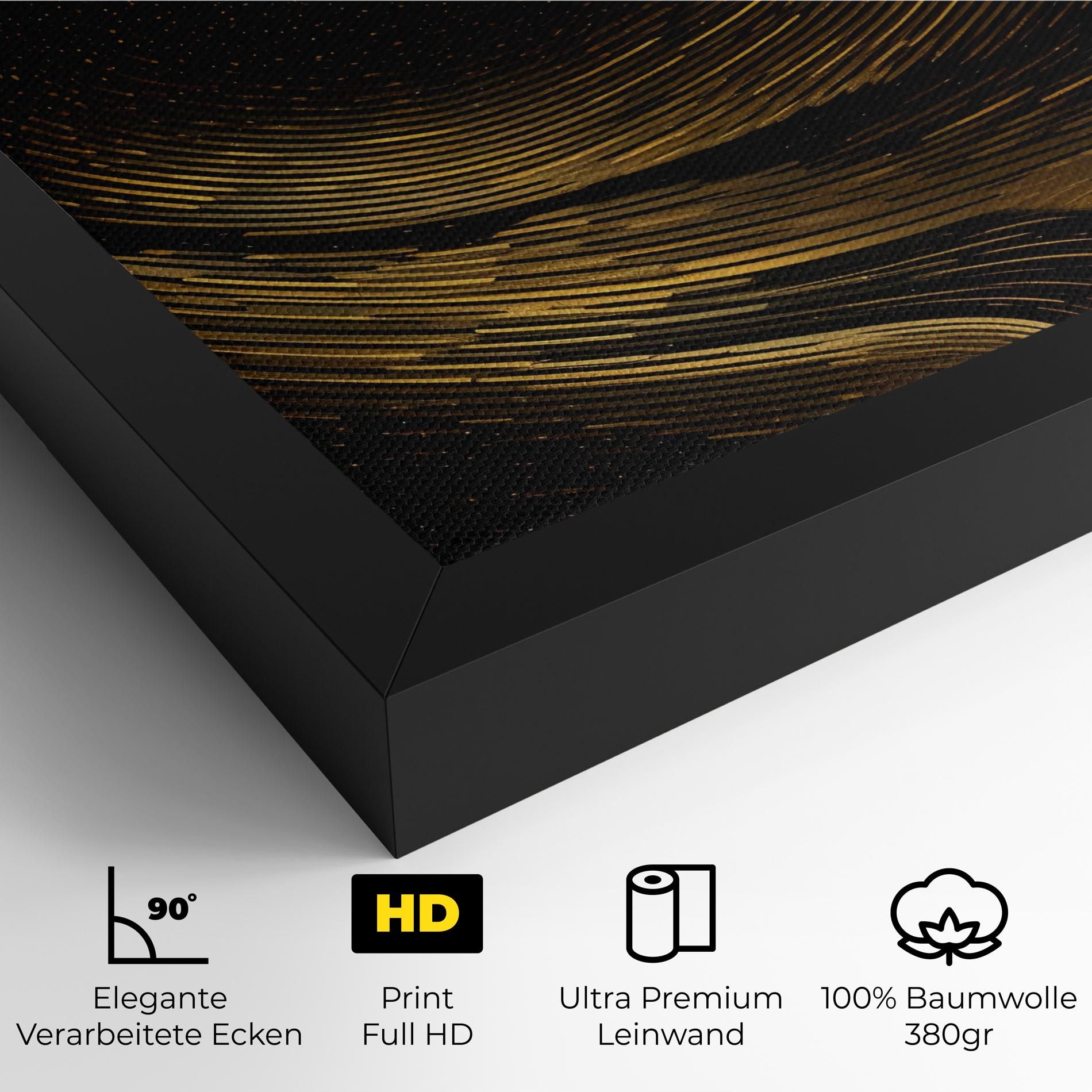 Black Painting With Gold mockup 4