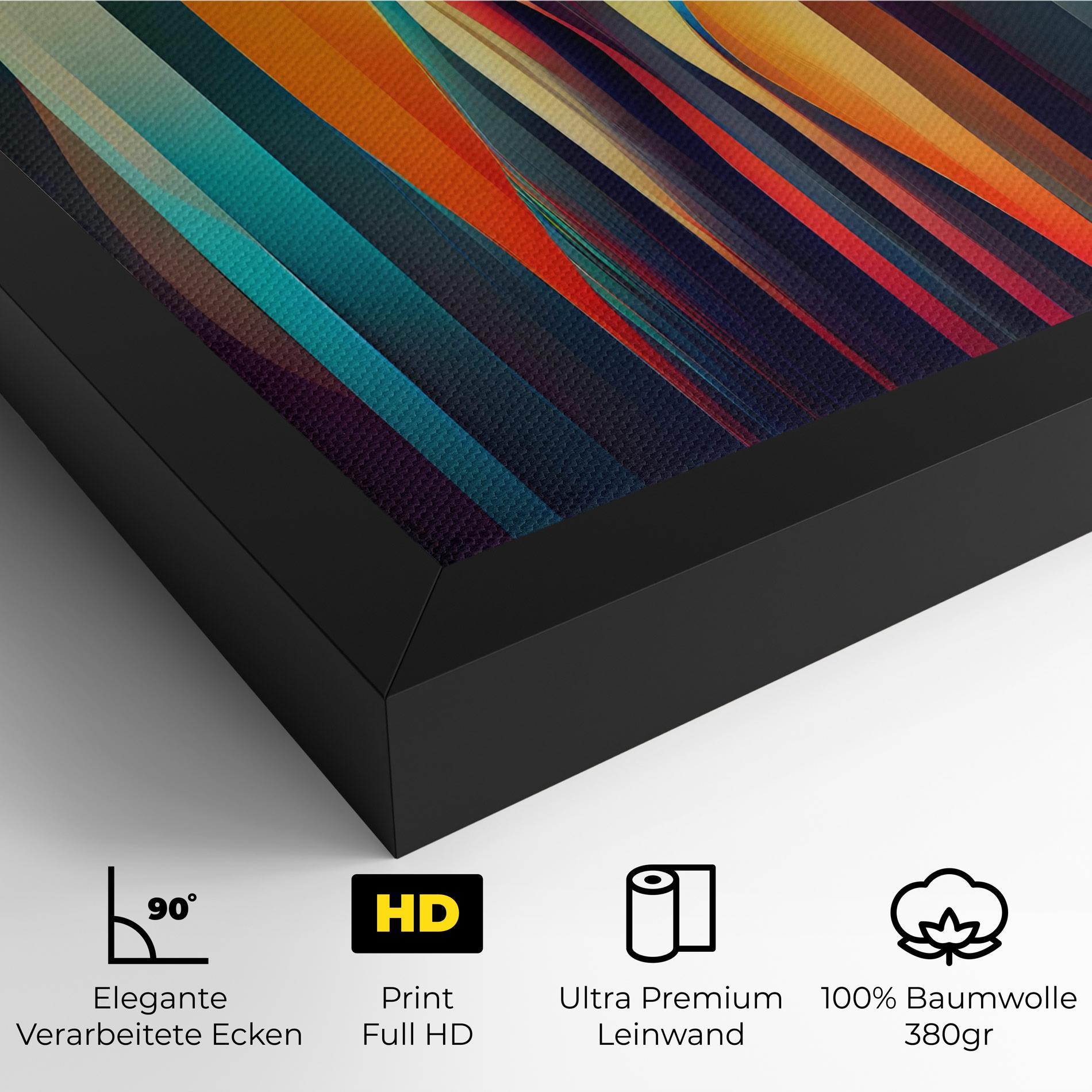 Leinwandbild Colorful Geometric Background mockup 4