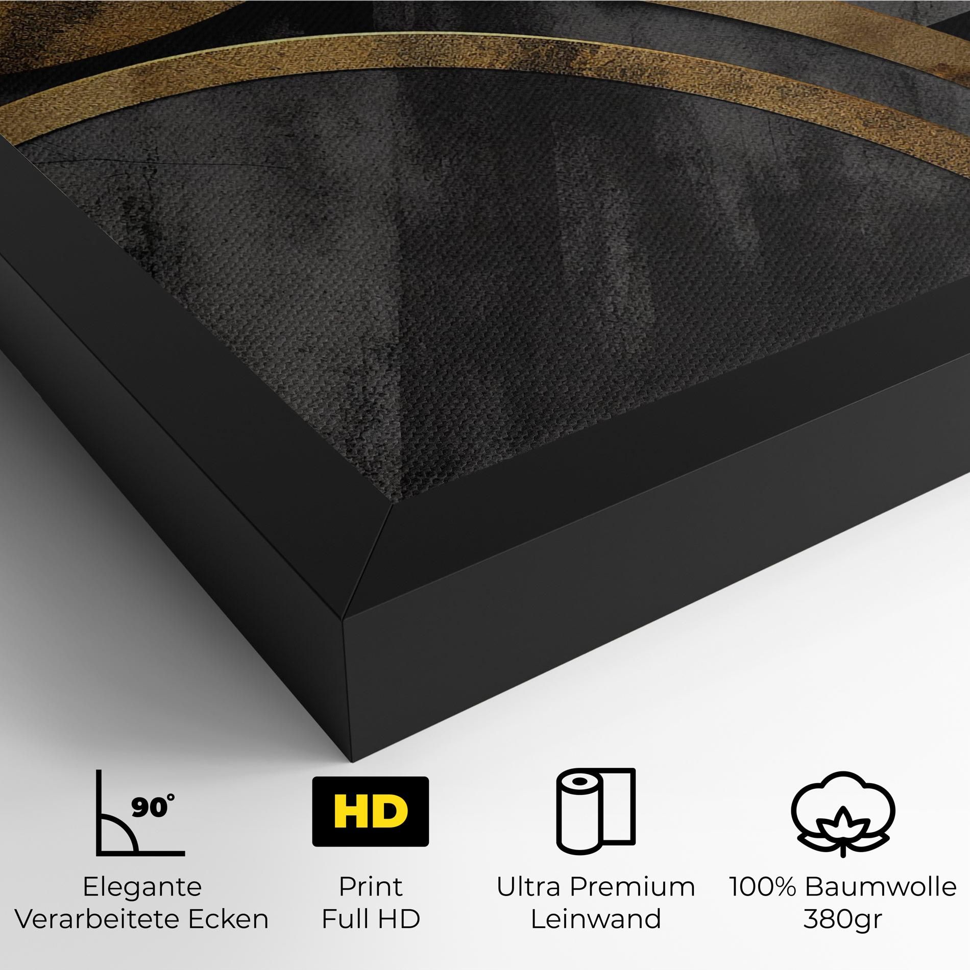 Grey With Gold Painting mockup 4