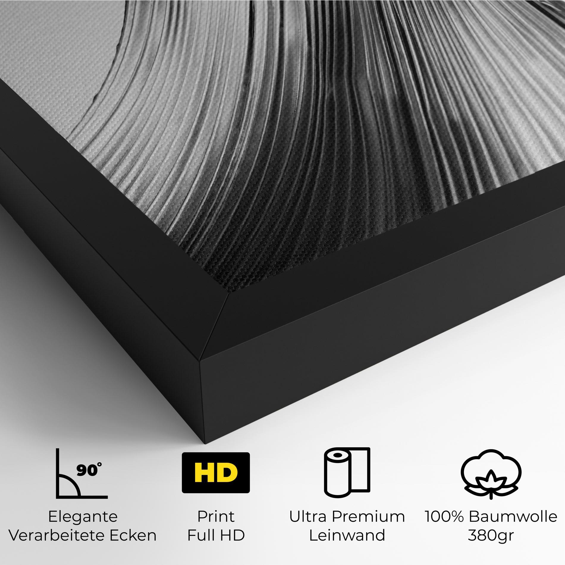 Leinwandbild Monochrome Wave mockup 4