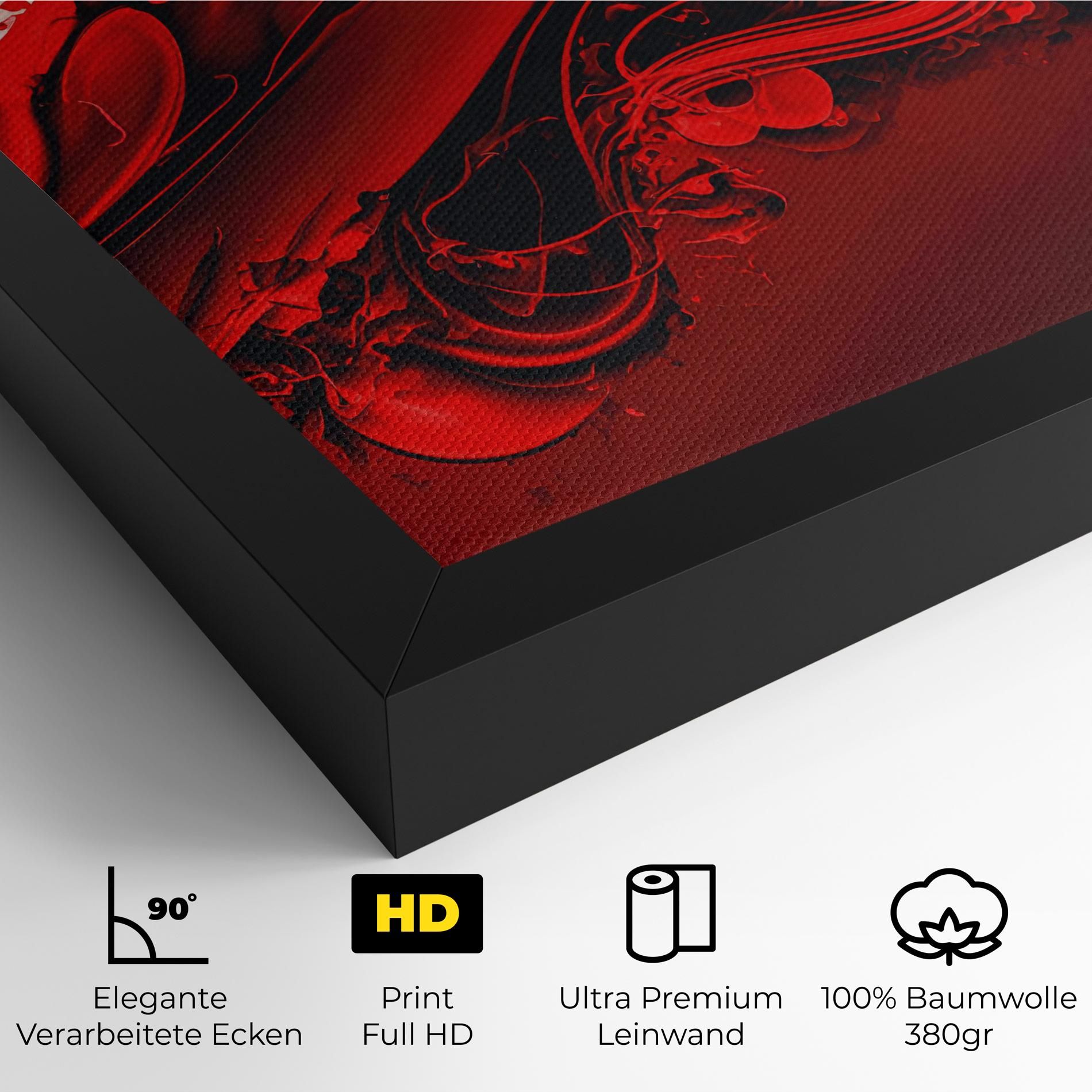 Smooth Red Color mockup 4