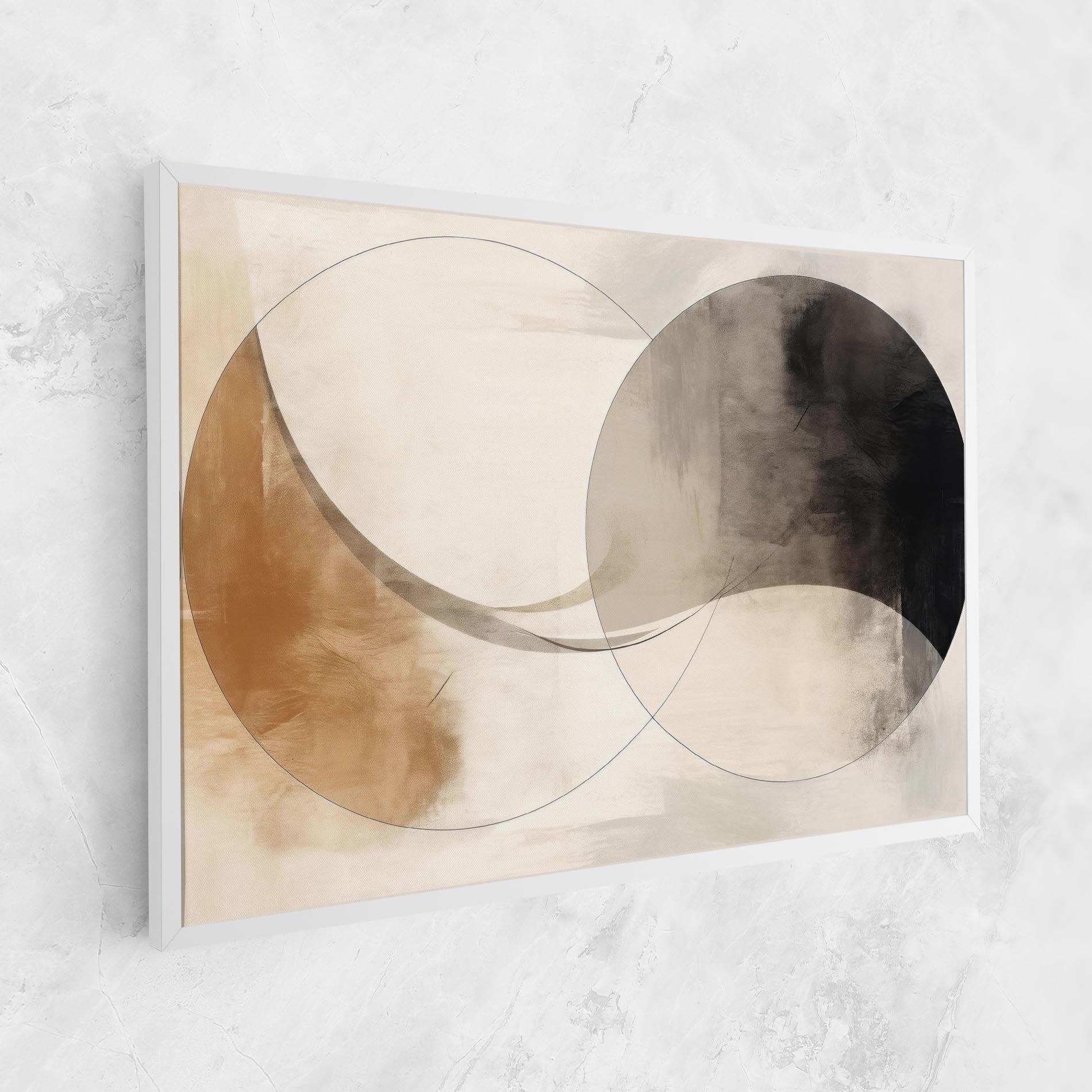 Leinwandbild Abstract Circle Painting mockup 1
