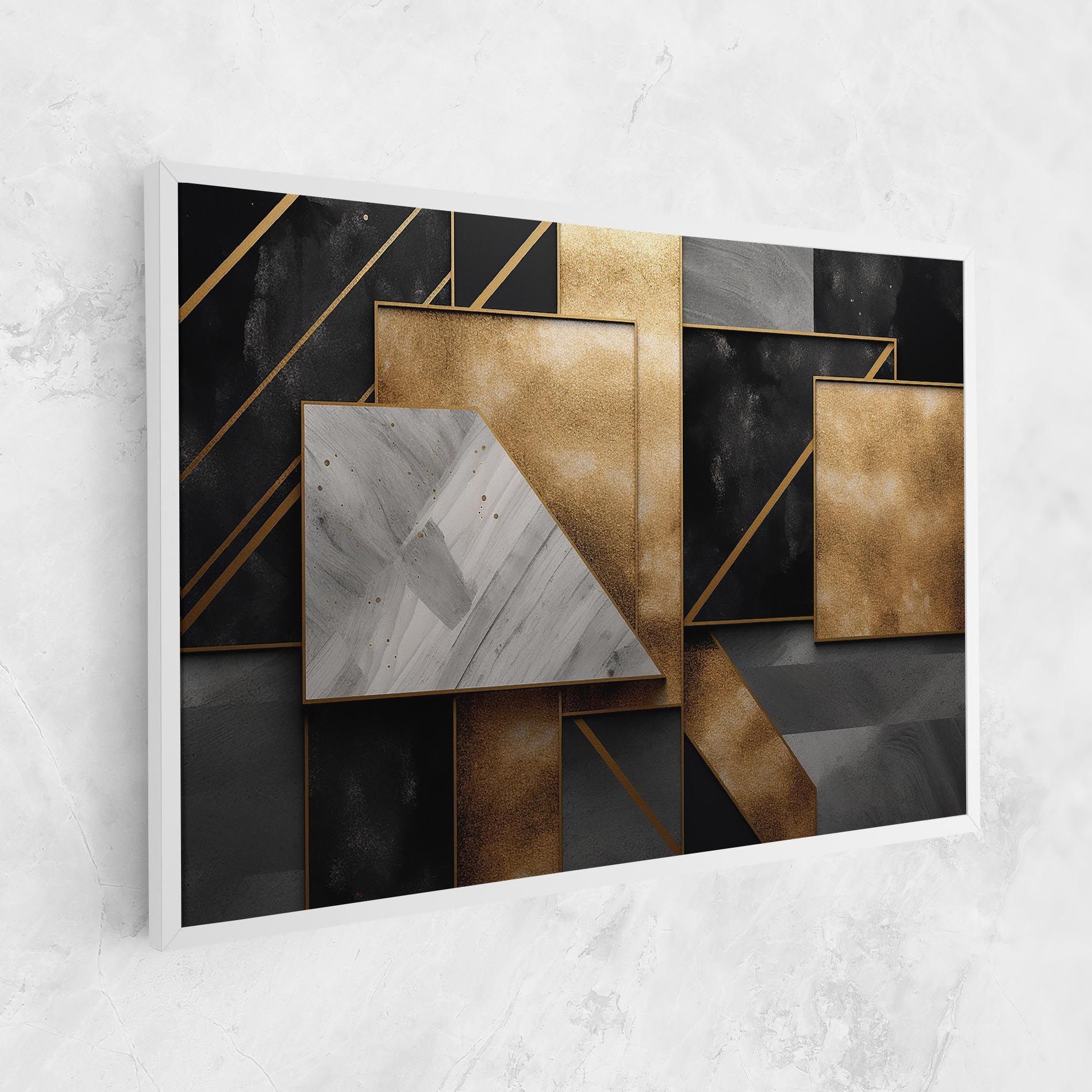 Abstract Gold Square mockup 1