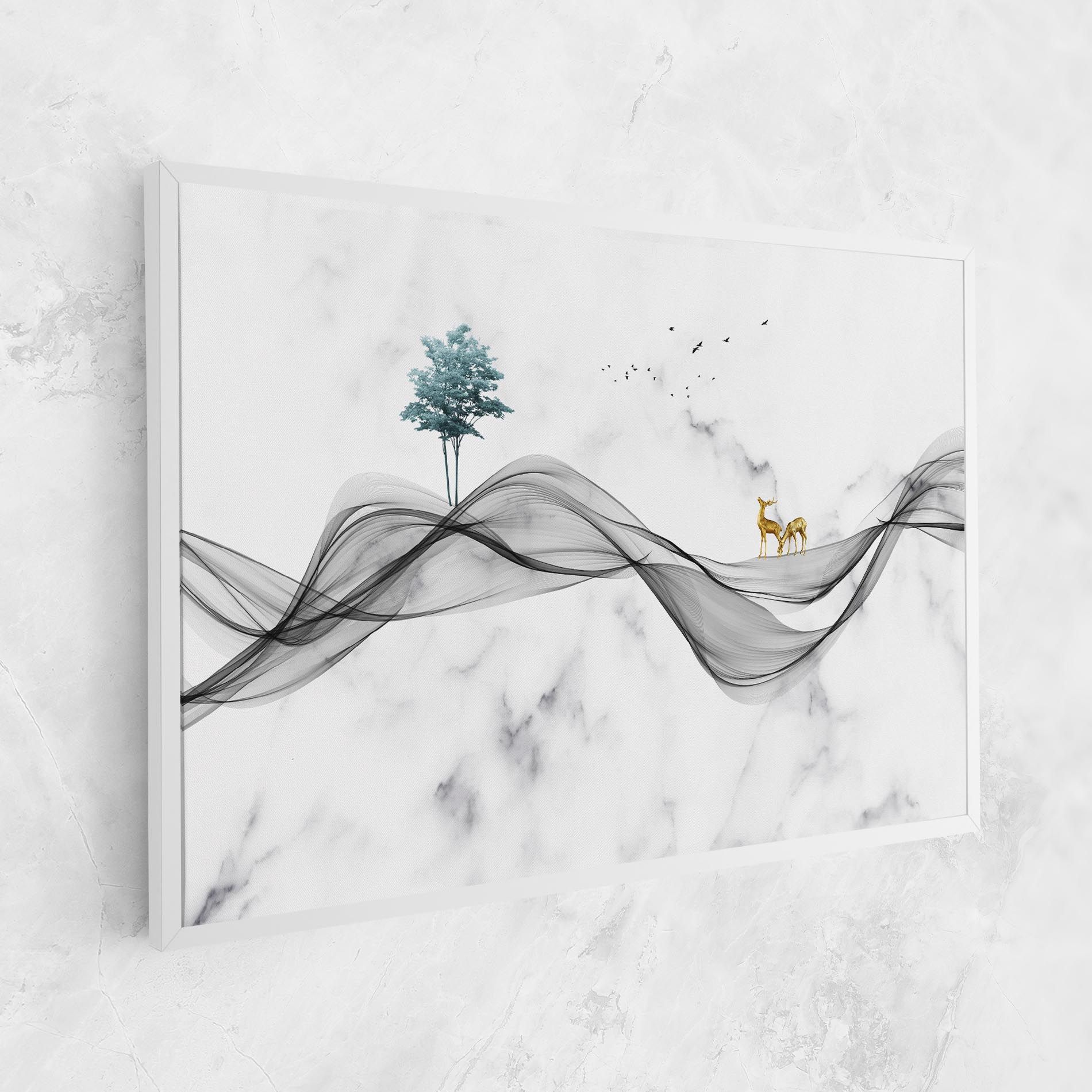 Abstract Golden Landscape 1 mockup 1