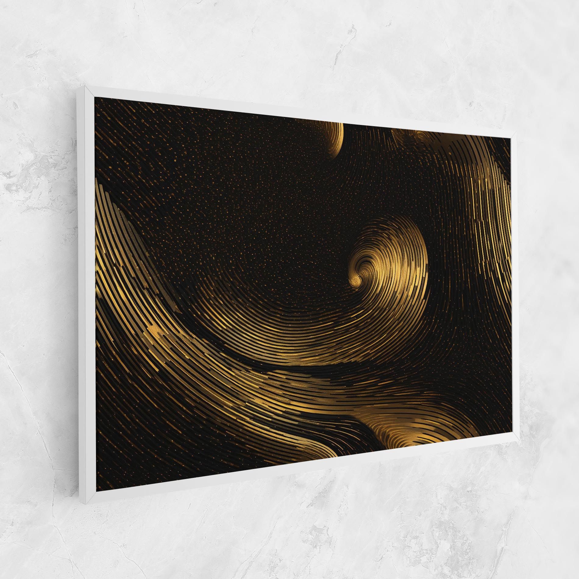 Black Painting With Gold mockup 1