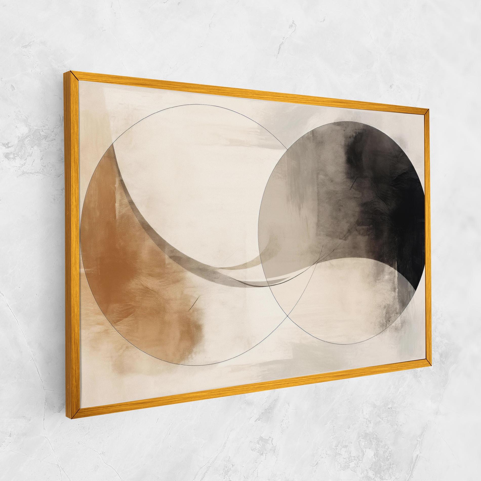 Leinwandbild Abstract Circle Painting mockup 1