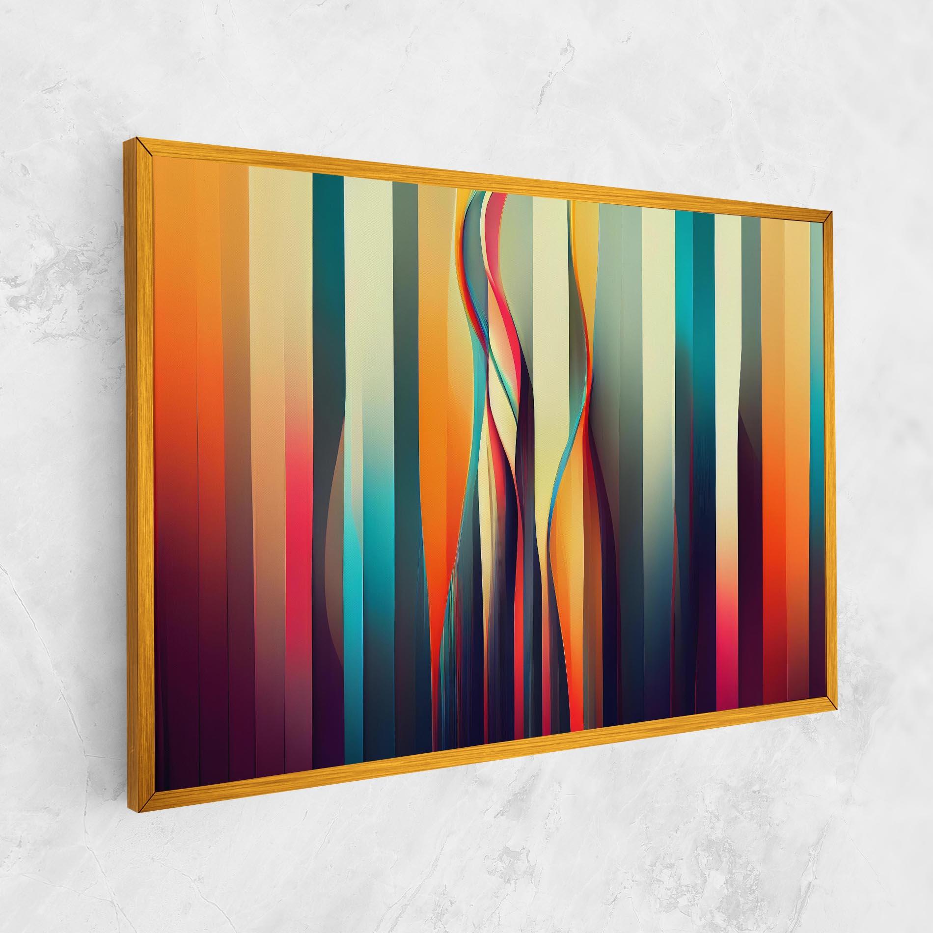 Leinwandbild Colorful Geometric Background mockup 1