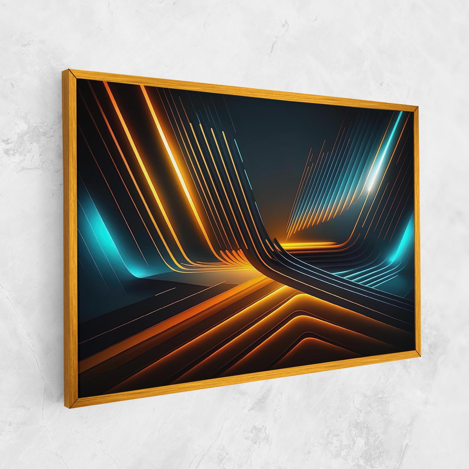 Leinwandbild Futuristic Background mockup 1