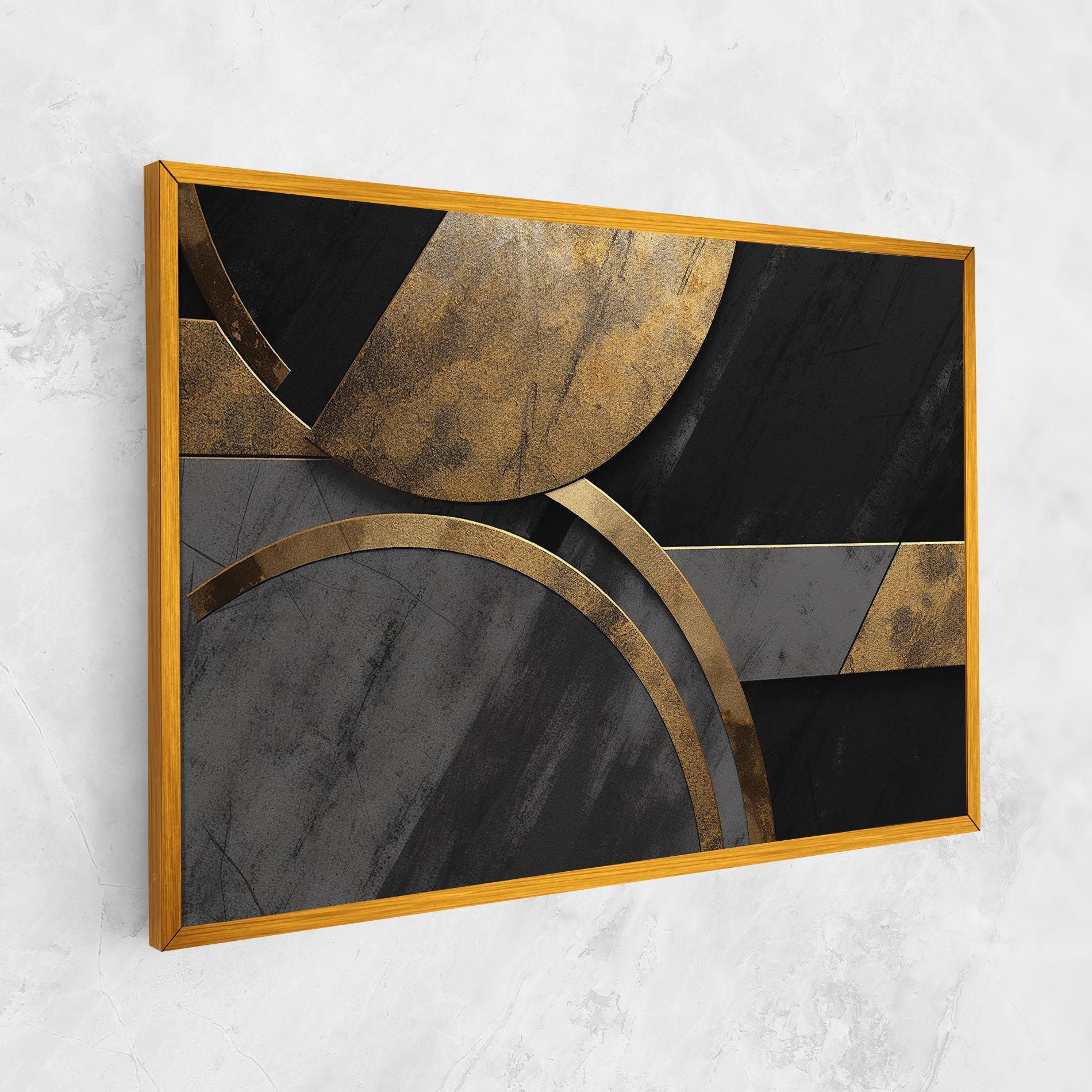 Grey With Gold Painting mockup 1