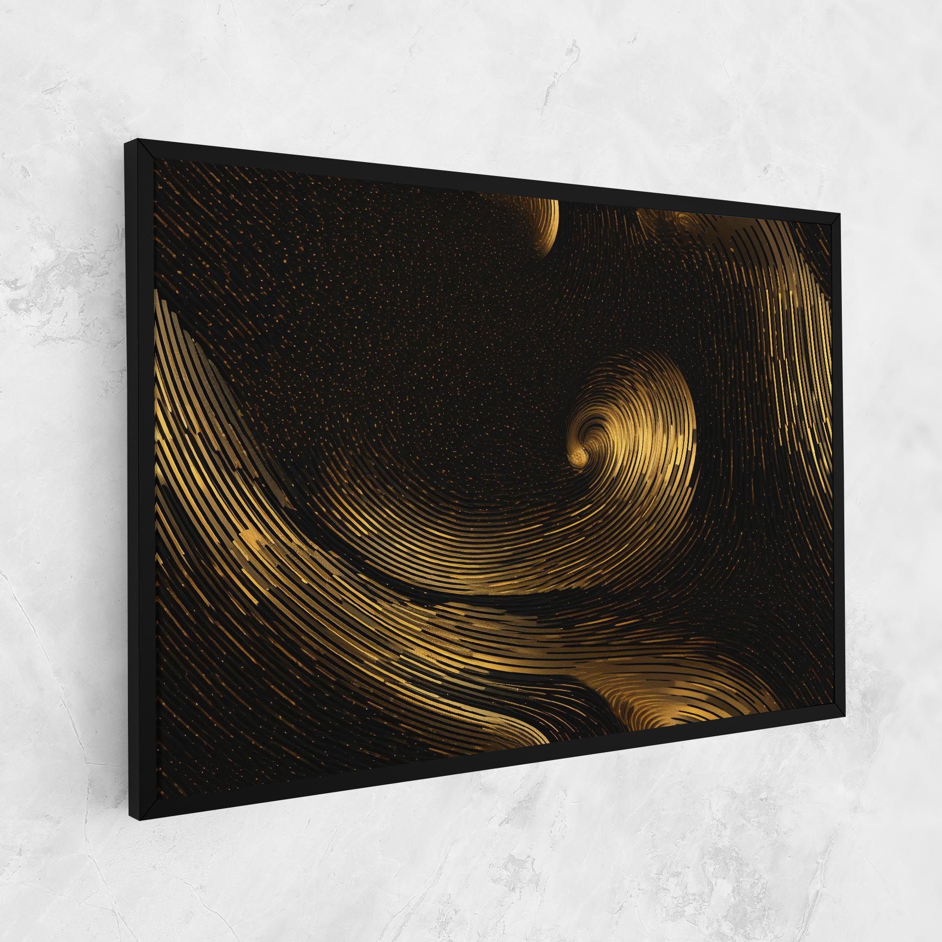 Black Painting With Gold mockup 1
