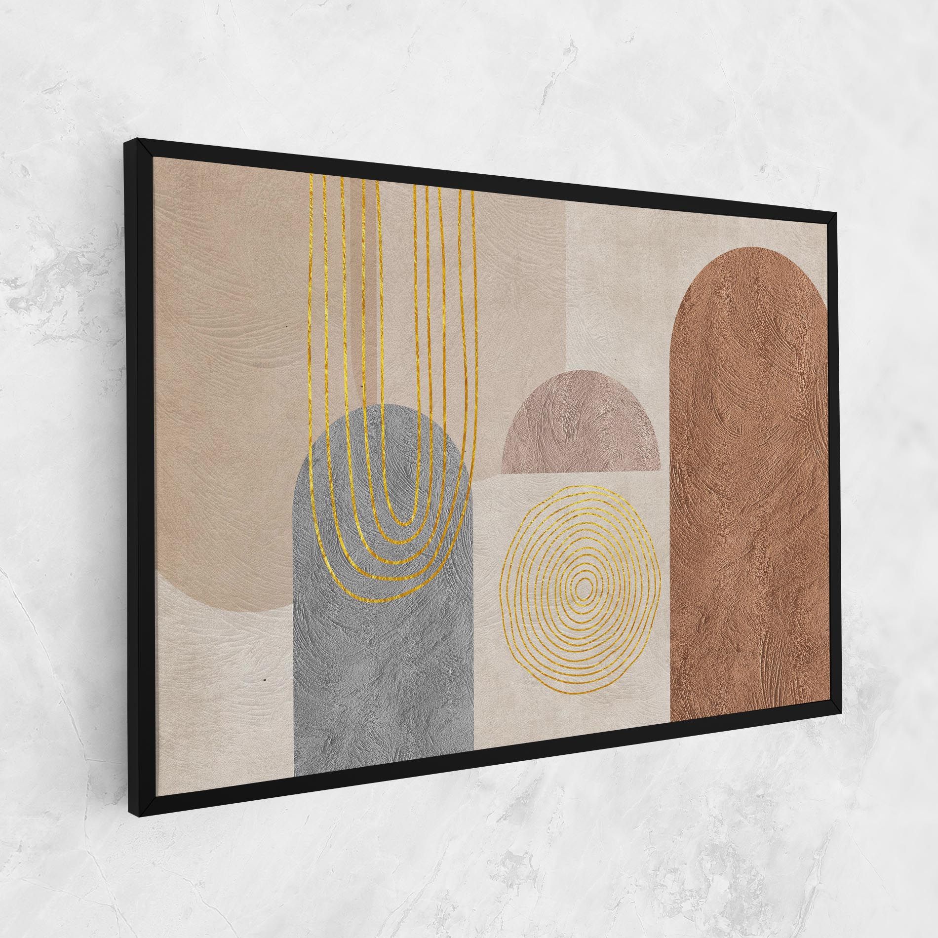 Gray Orange Painting mockup 1