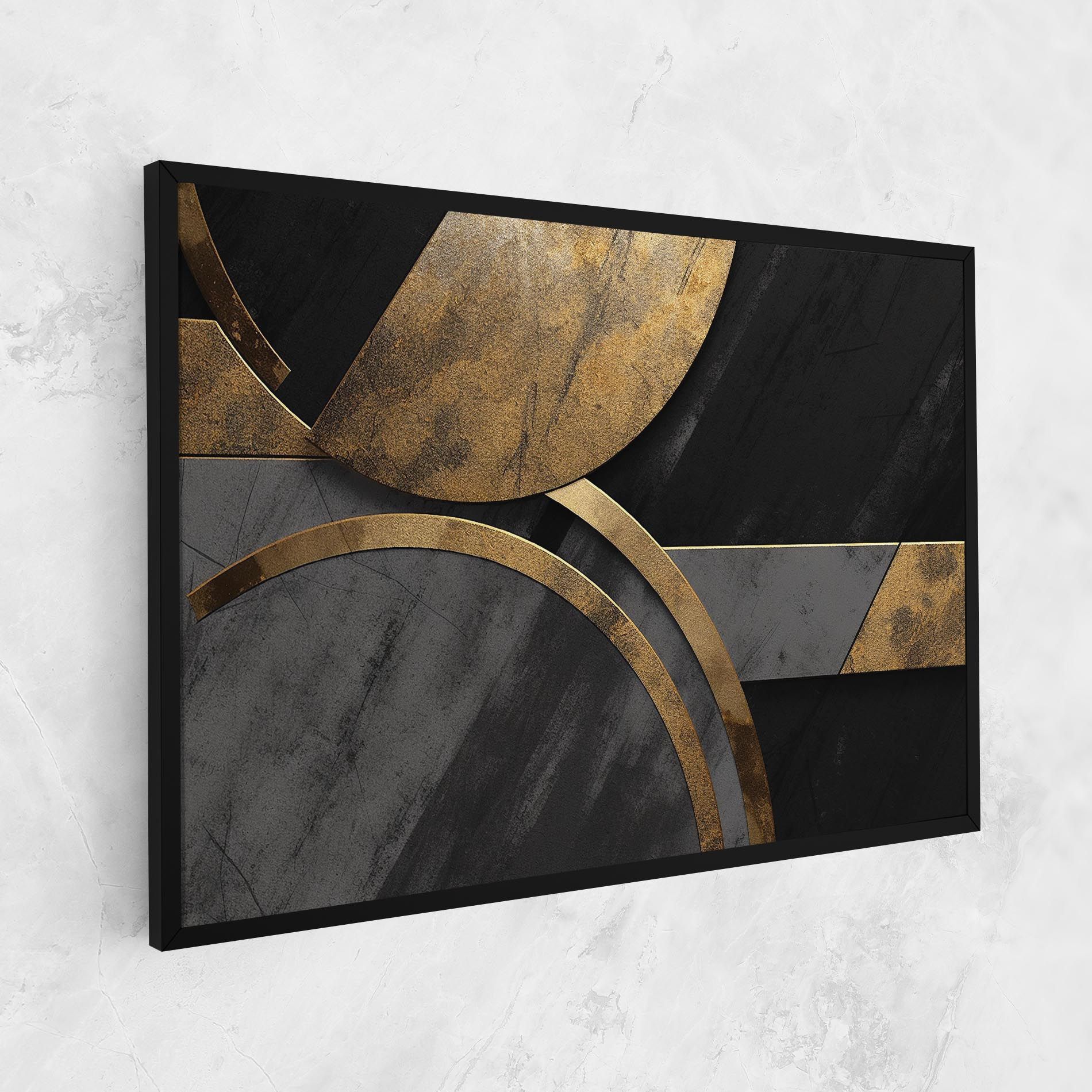 Grey With Gold Painting mockup 1