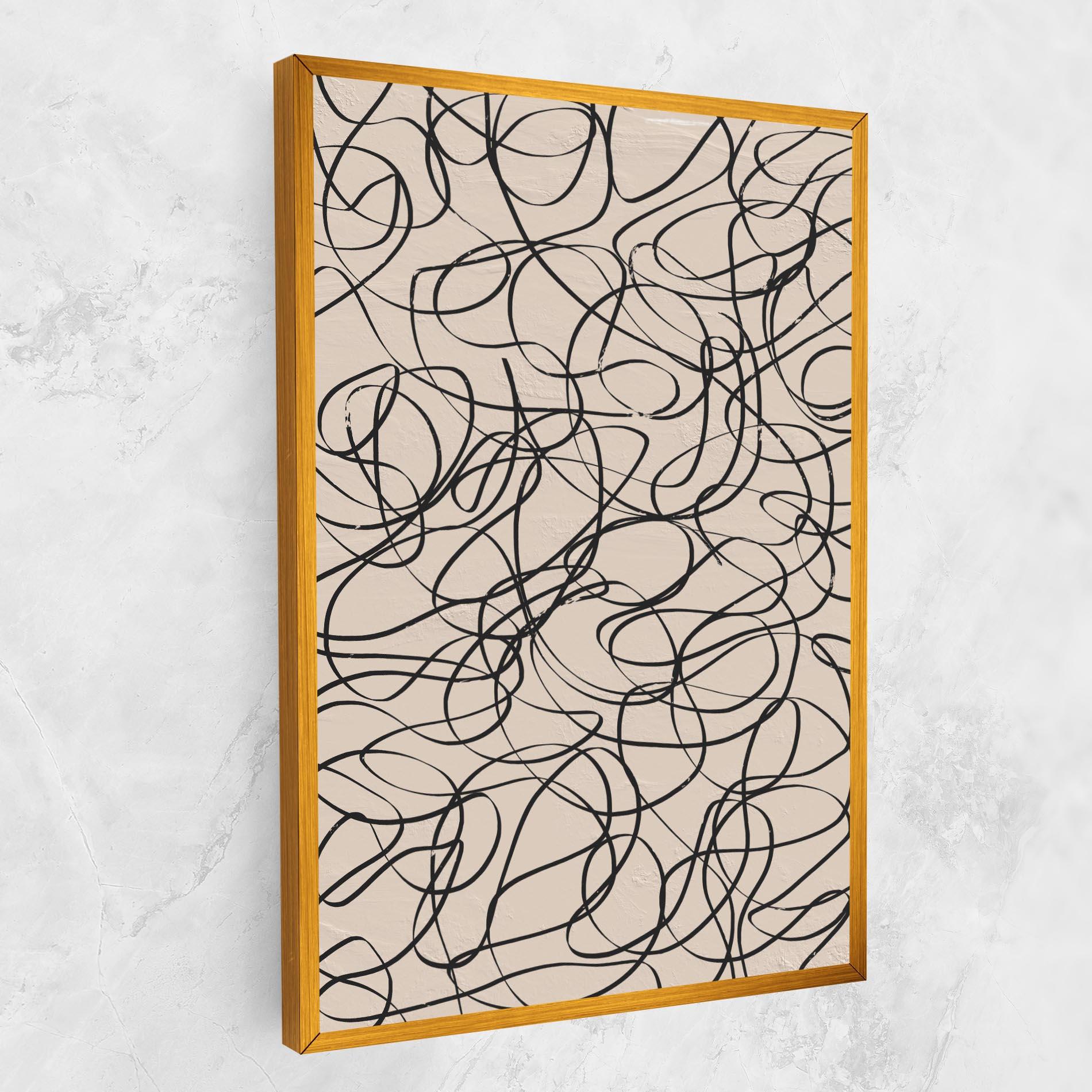 Leinwandbild Hand Painted Pattern mockup 1