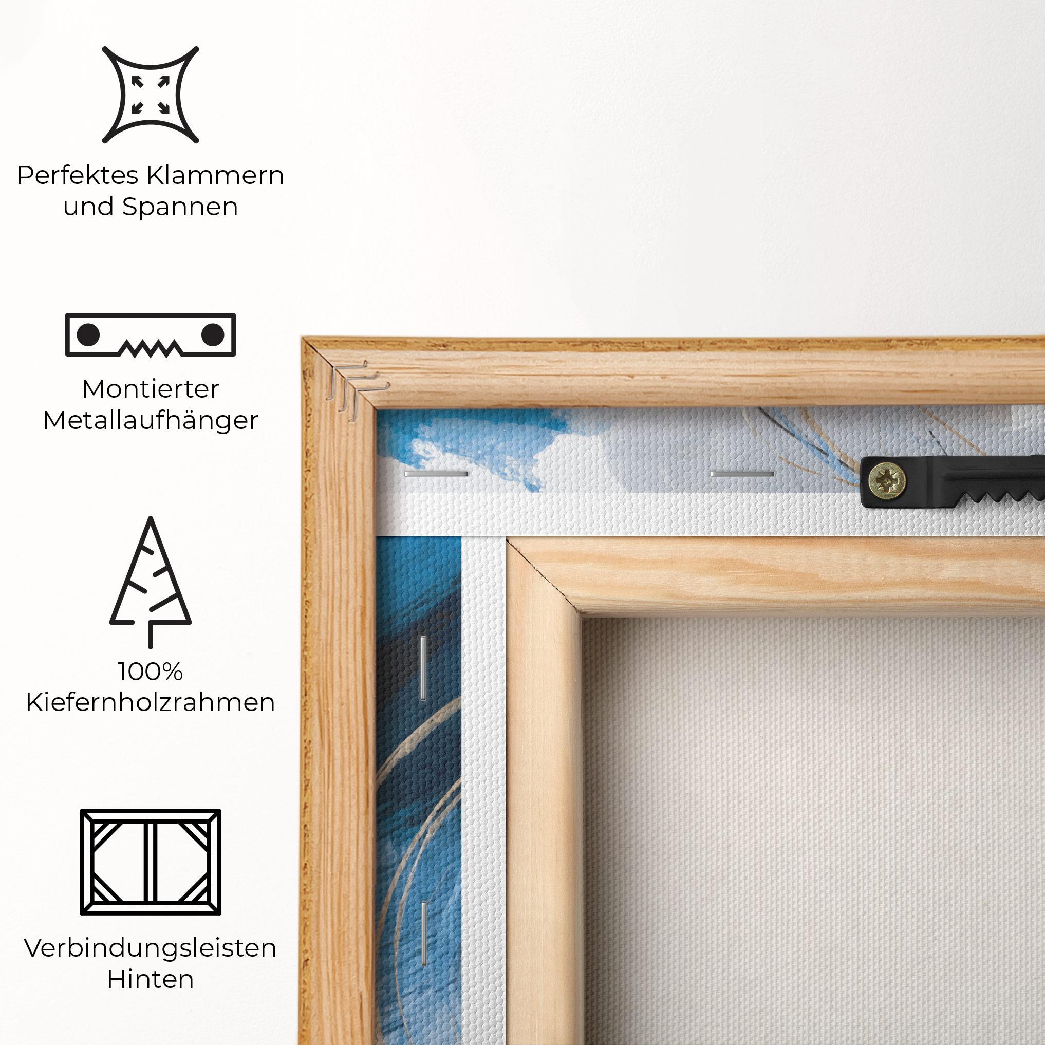 Leinwandbild Beautiful Abstract Painting mockup 5