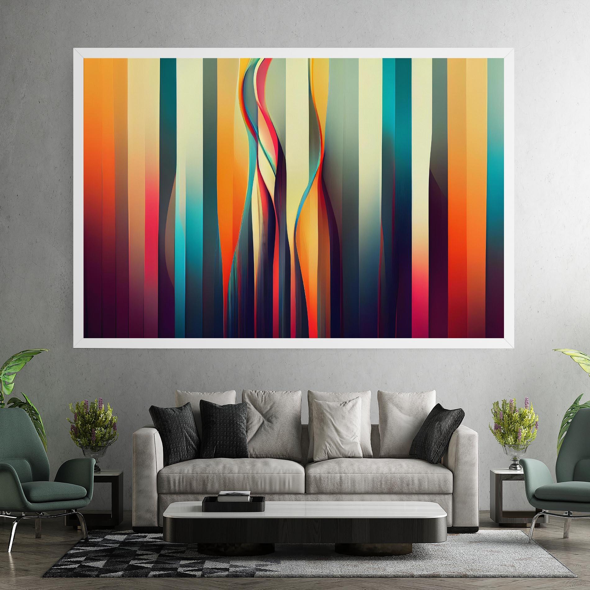 Leinwandbild Colorful Geometric Background mockup 7