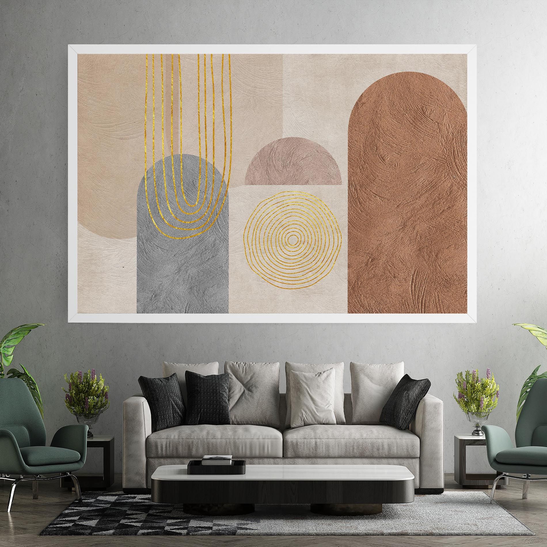 Gray Orange Painting mockup 7