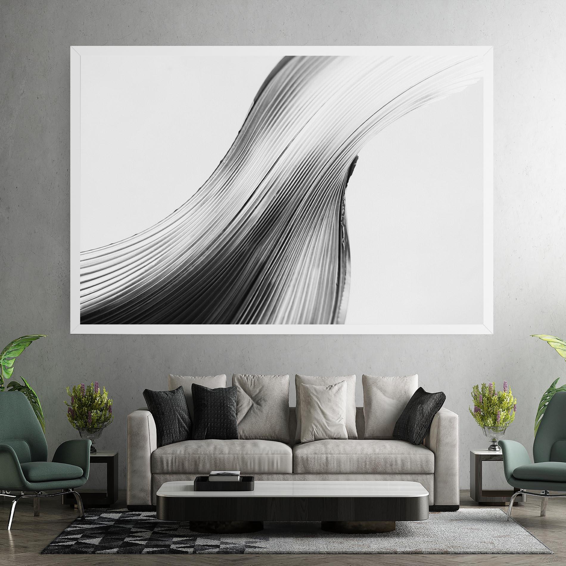 Leinwandbild Monochrome Wave mockup 7