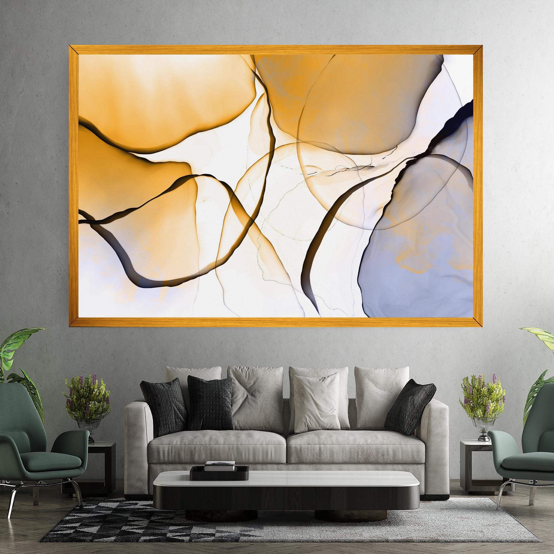 Leinwandbild Abstract Alcohol Ink mockup 7