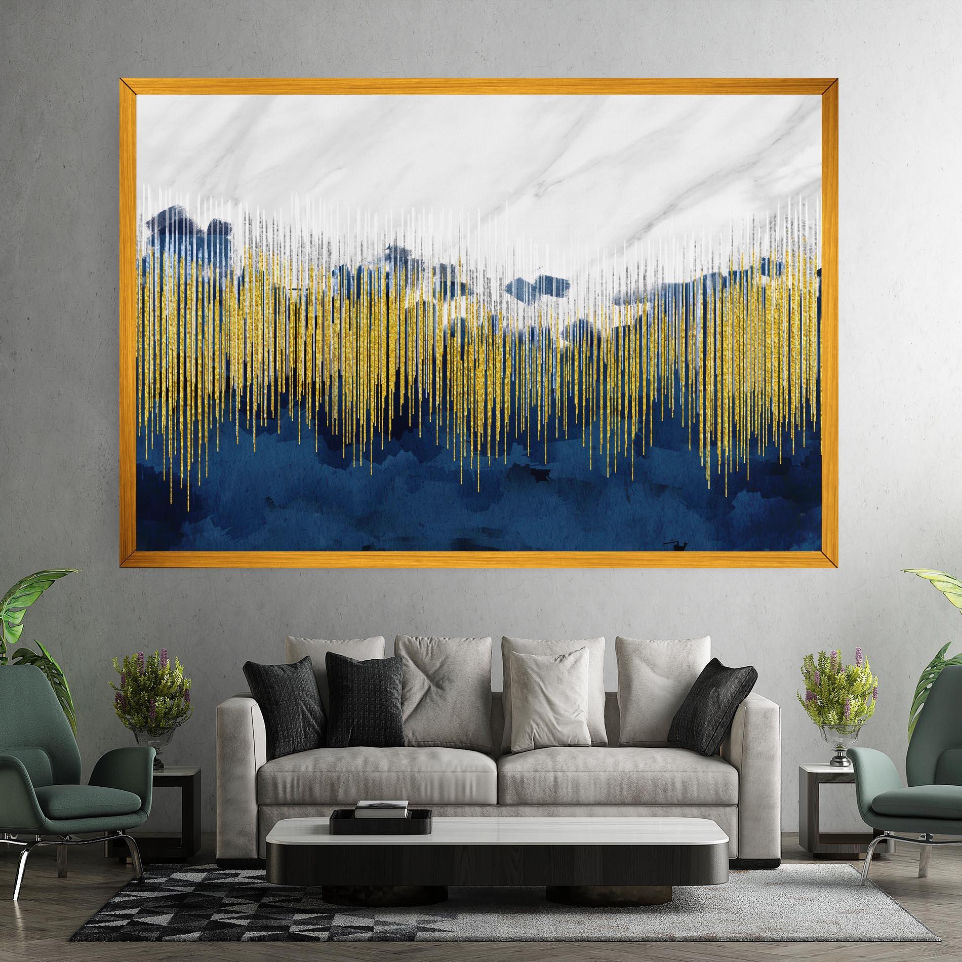 Leinwandbild Abstract Marble Art mockup 7