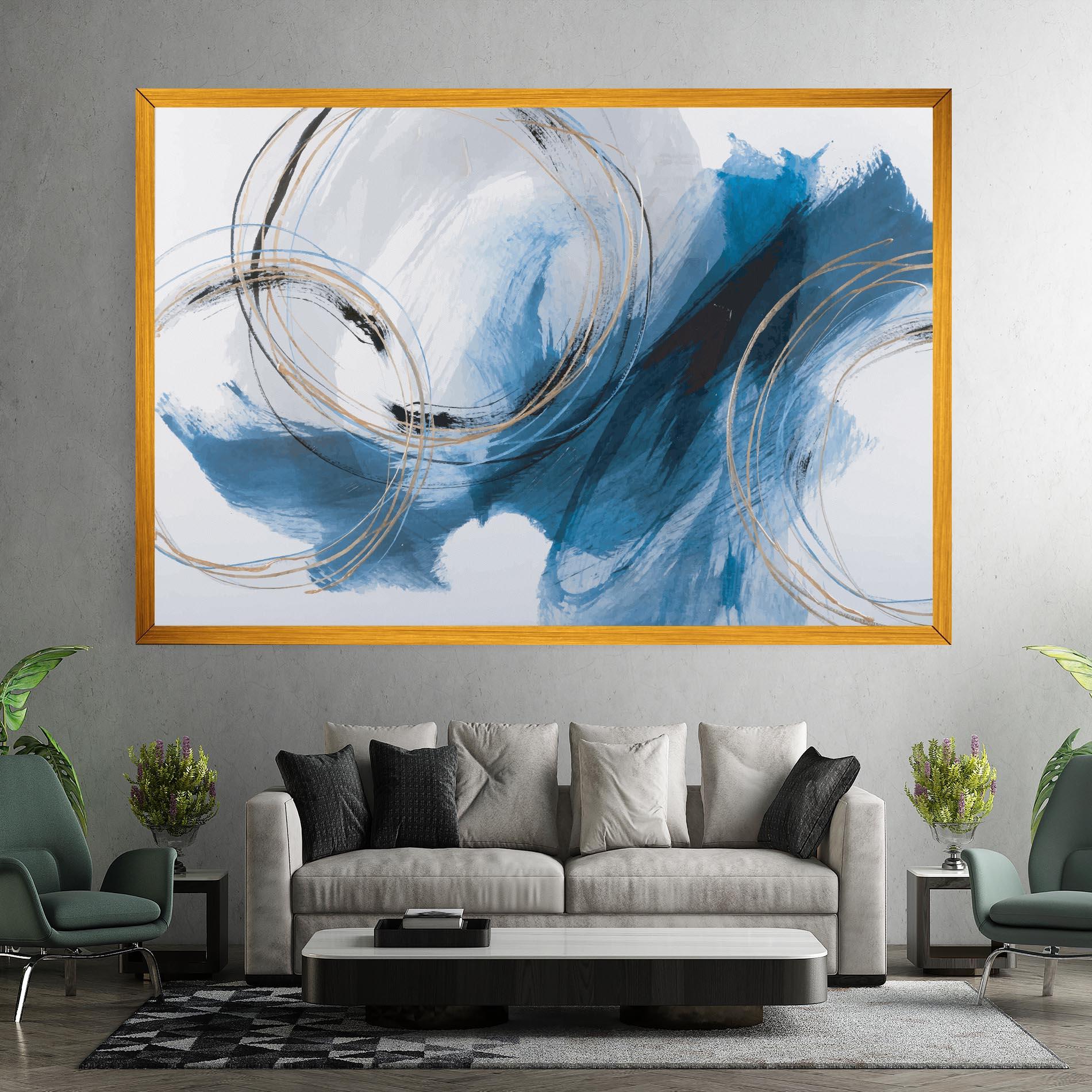 Leinwandbild Beautiful Abstract Painting mockup 7