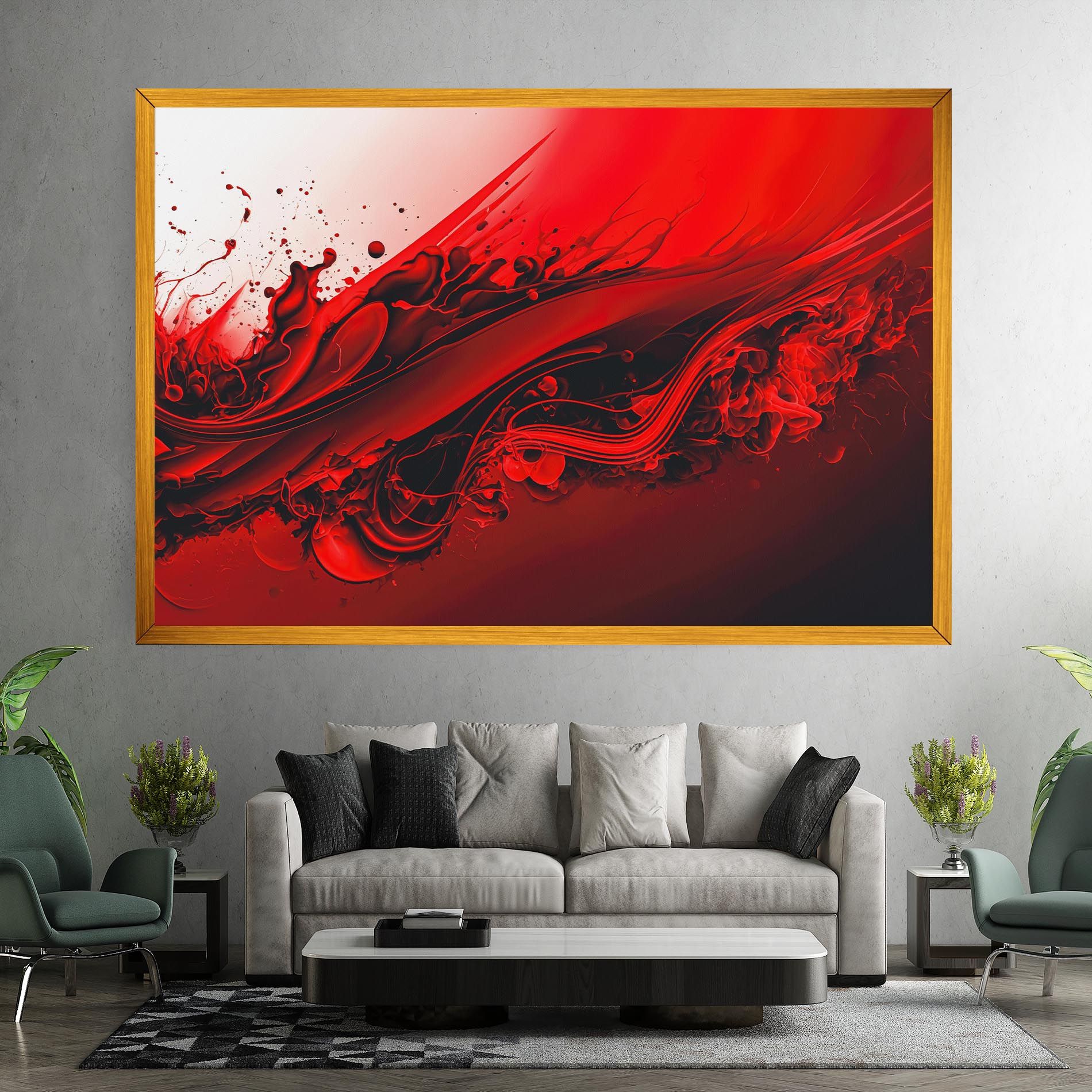 Smooth Red Color mockup 7