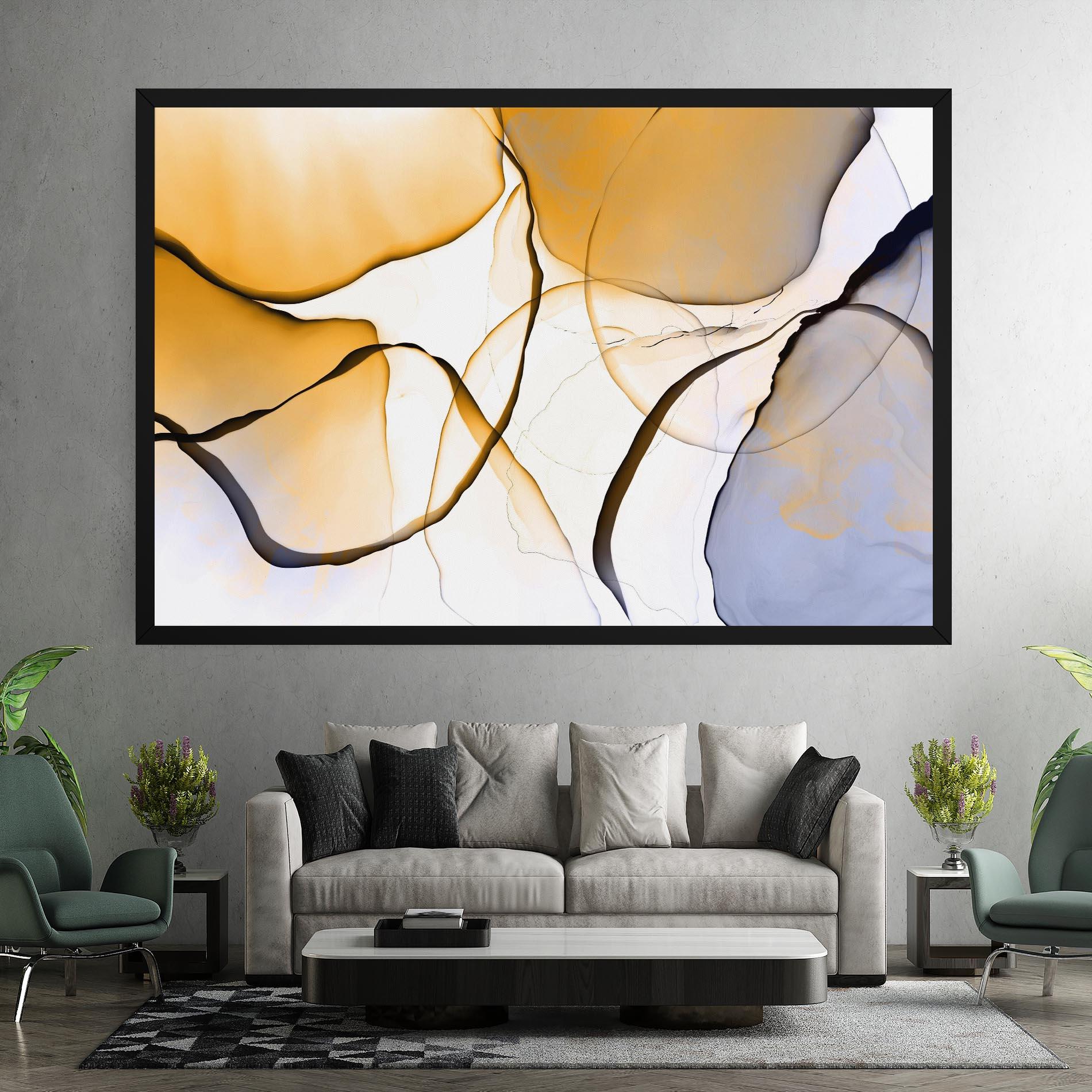 Leinwandbild Abstract Alcohol Ink mockup 7