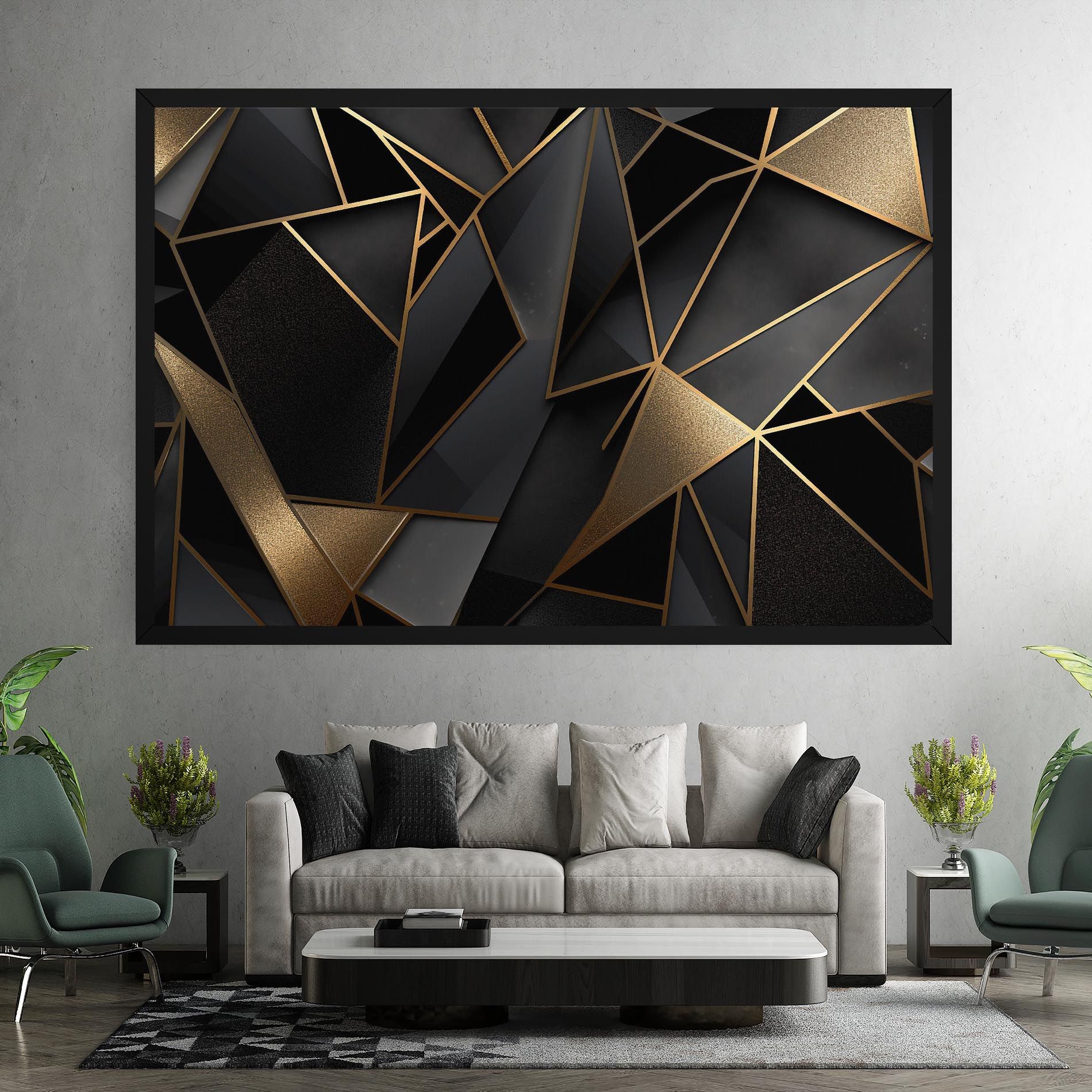 Abstract Golden Art mockup 7