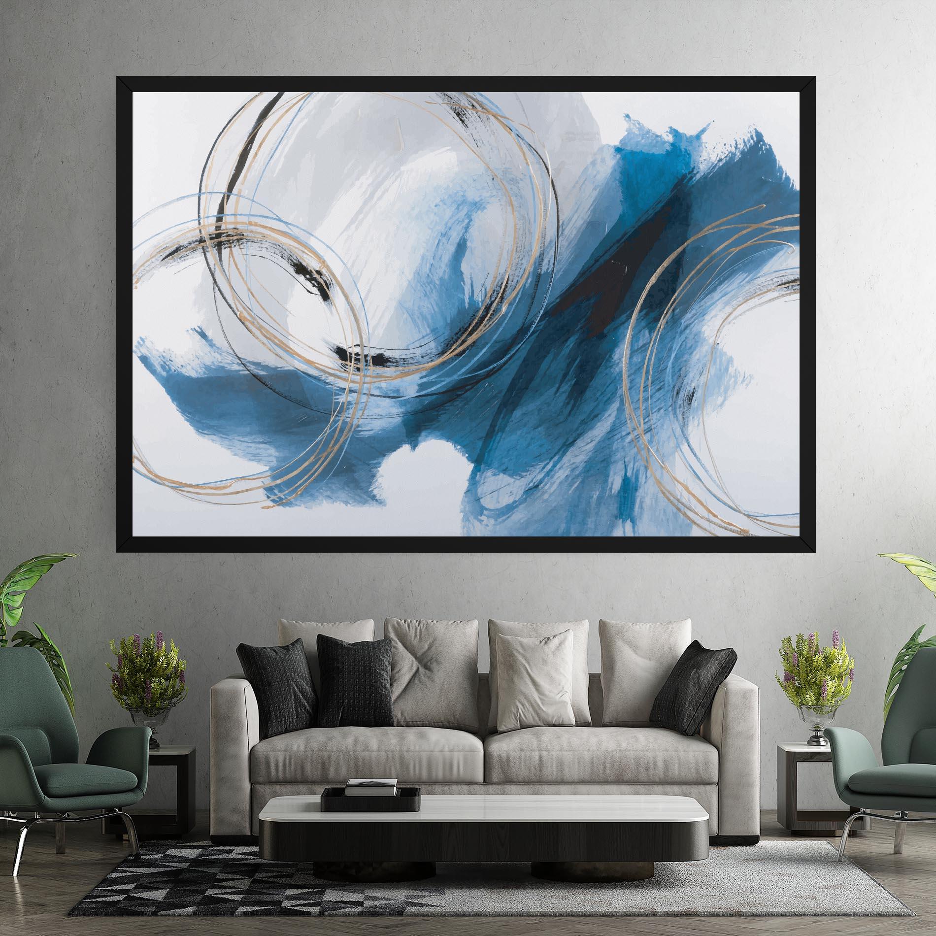 Leinwandbild Beautiful Abstract Painting mockup 7