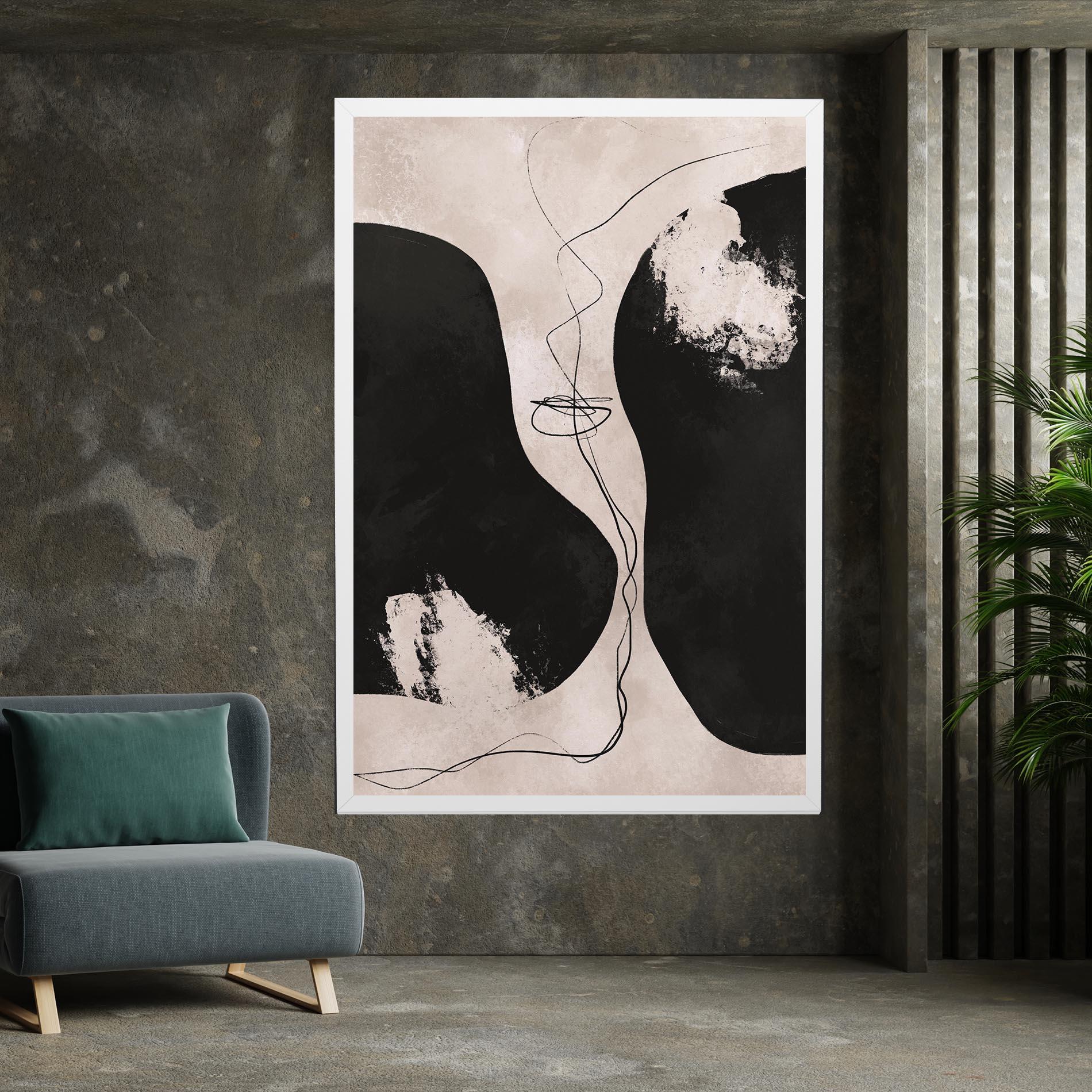 Leinwandbild Modern Brushstrokes mockup 7