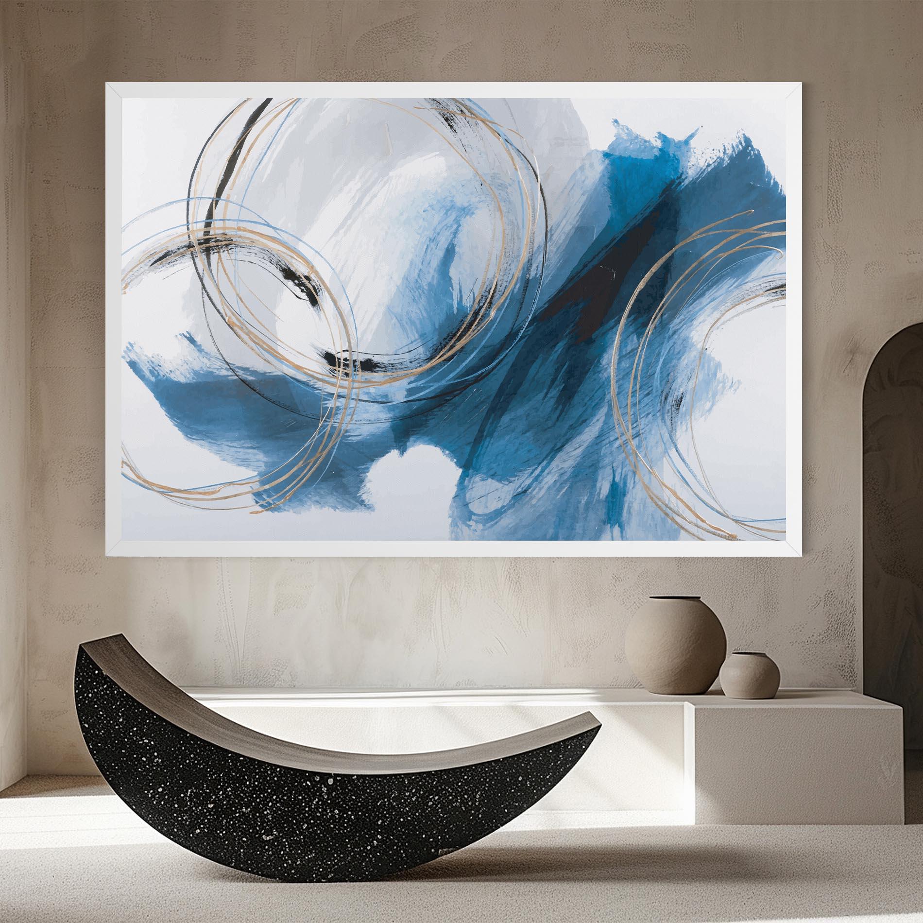 Leinwandbild Beautiful Abstract Painting mockup 8
