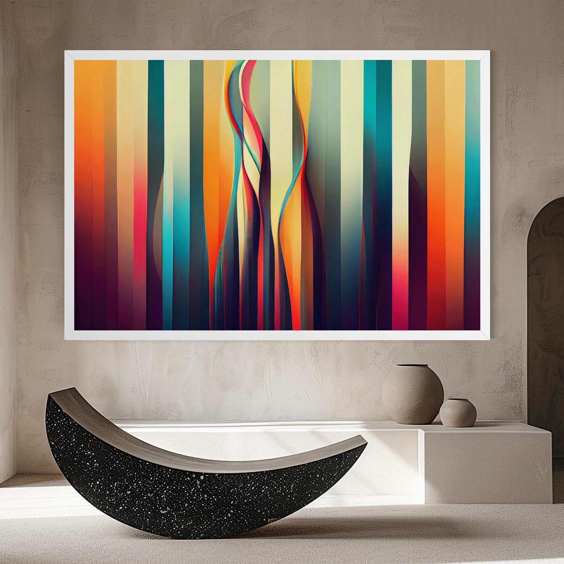 Leinwandbild Colorful Geometric Background mockup 8