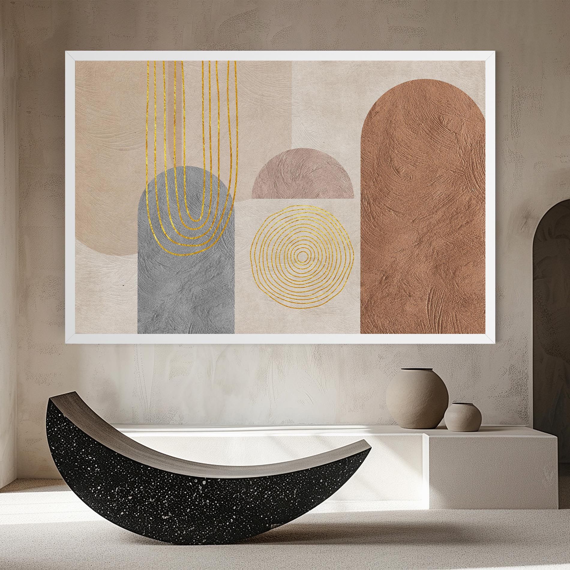 Gray Orange Painting mockup 8