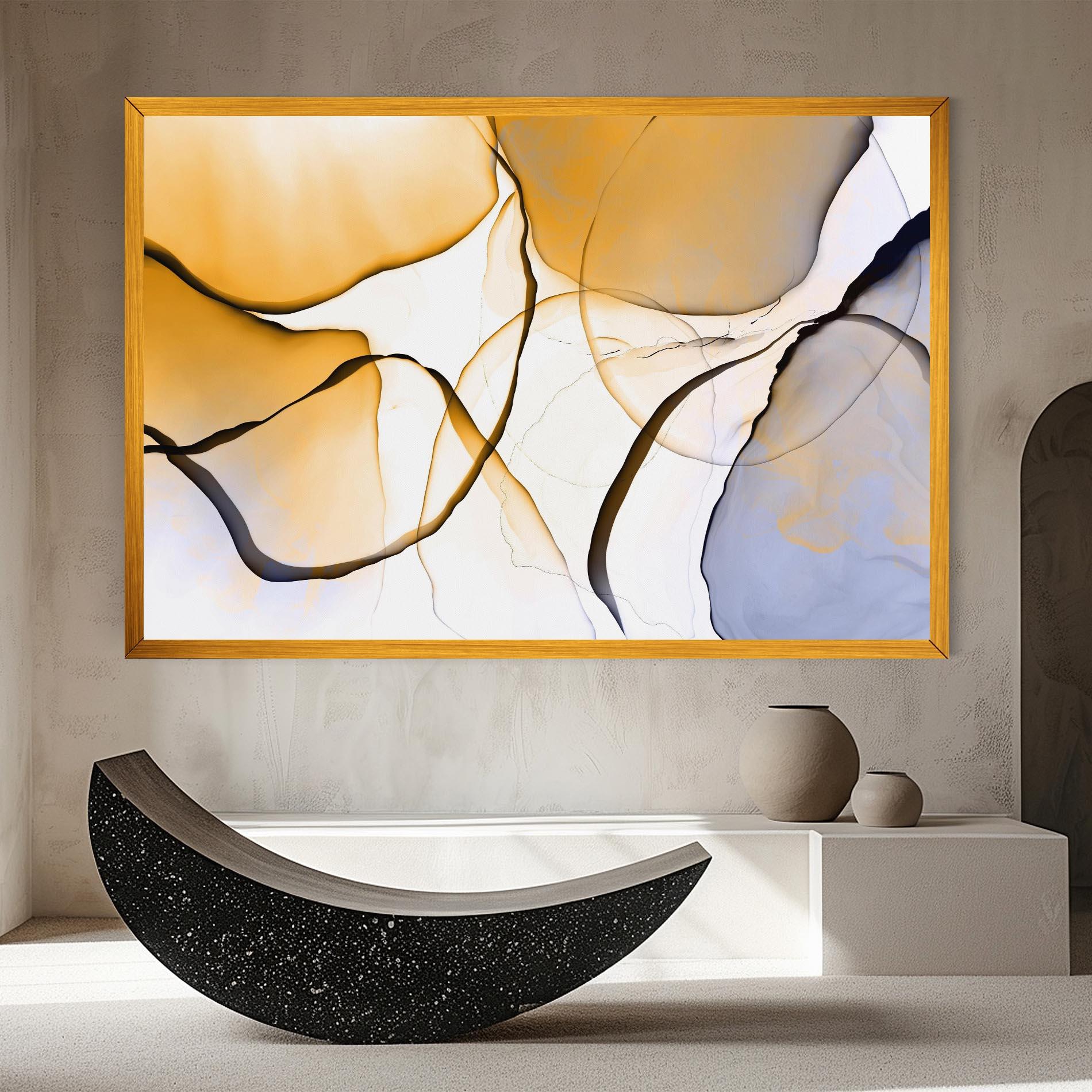 Leinwandbild Abstract Alcohol Ink mockup 8