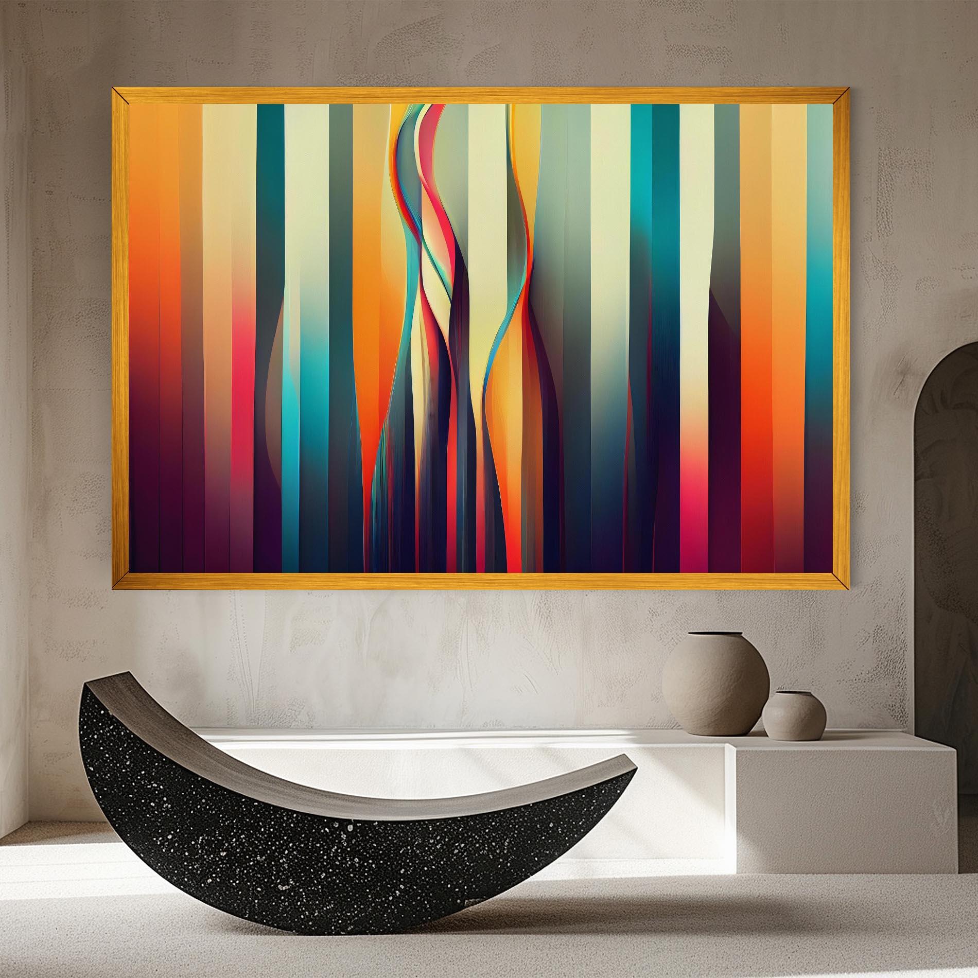 Leinwandbild Colorful Geometric Background mockup 8