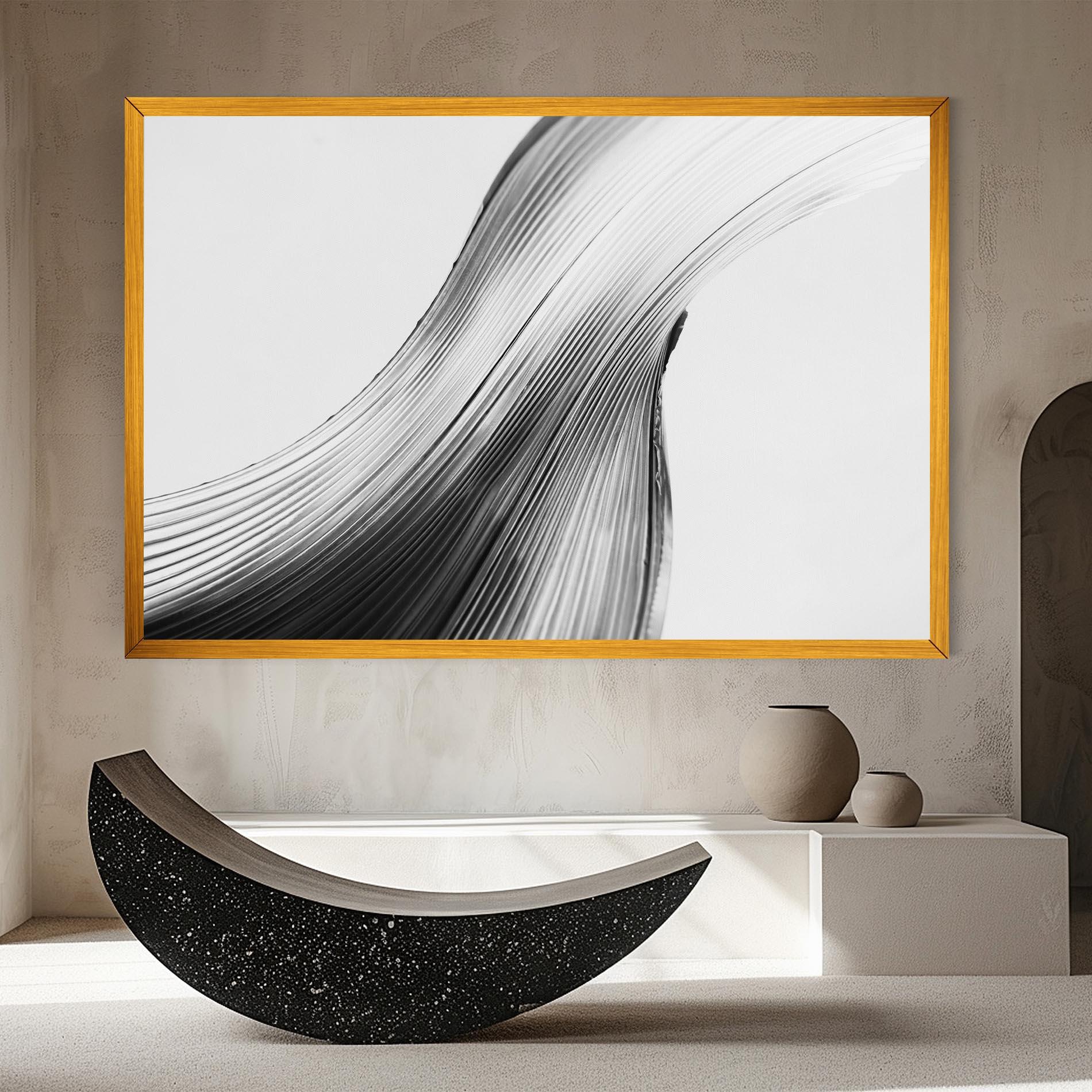 Leinwandbild Monochrome Wave mockup 8