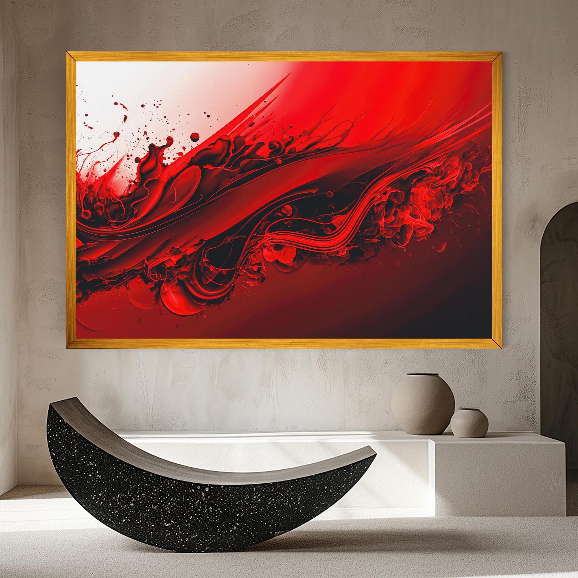 Smooth Red Color mockup 8