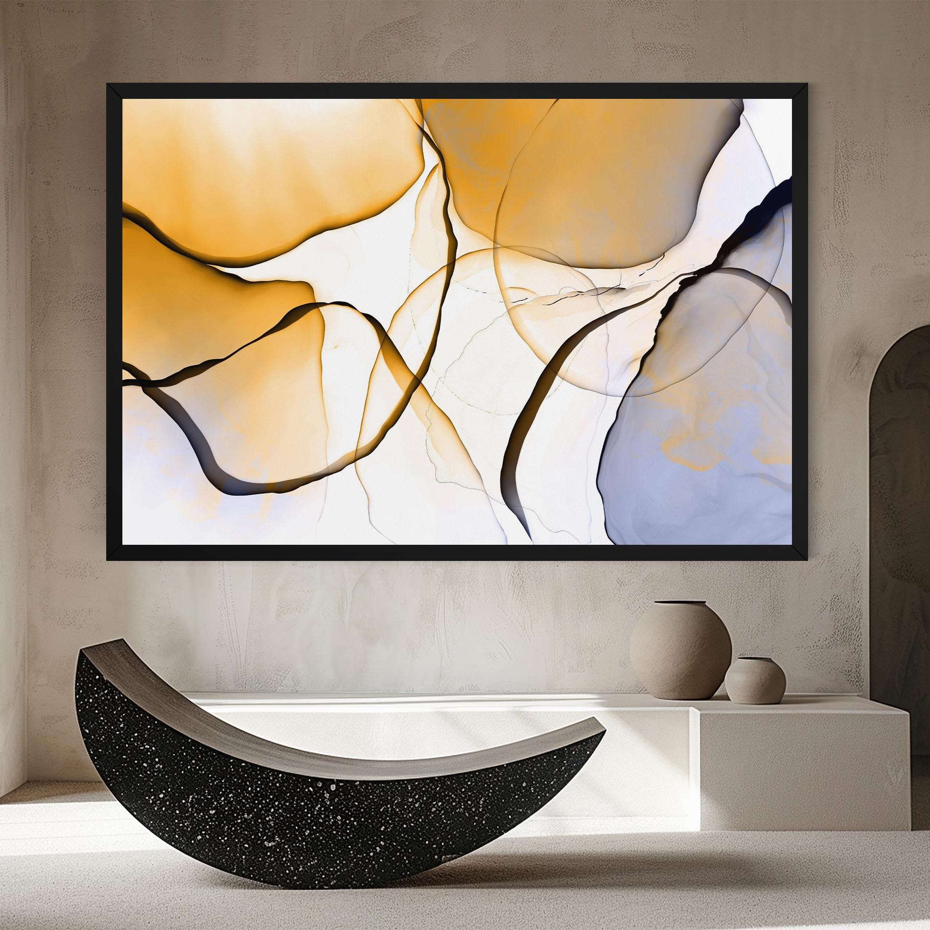 Leinwandbild Abstract Alcohol Ink mockup 8