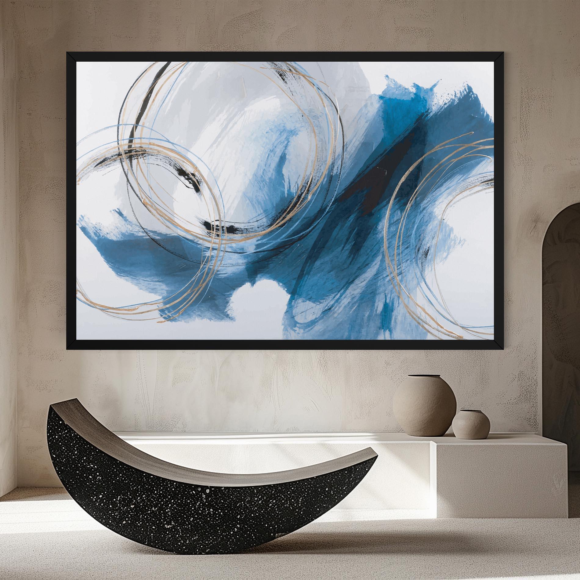 Leinwandbild Beautiful Abstract Painting mockup 8